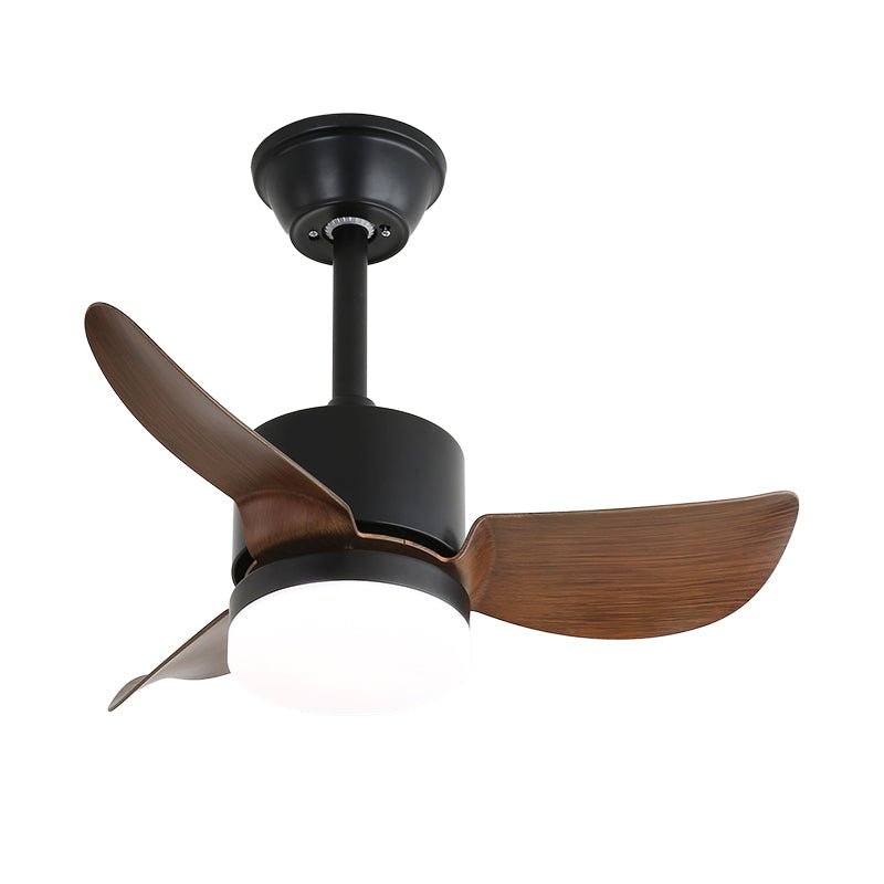 Arden Minimalistischer Deckenventilator mit Licht aus schwarzem Holz