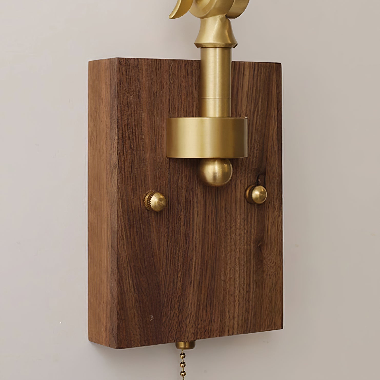 Wandleuchte Verstellbar Arm Gefeilt Schirm Walnuss Basis Vintage Task-Letslighting