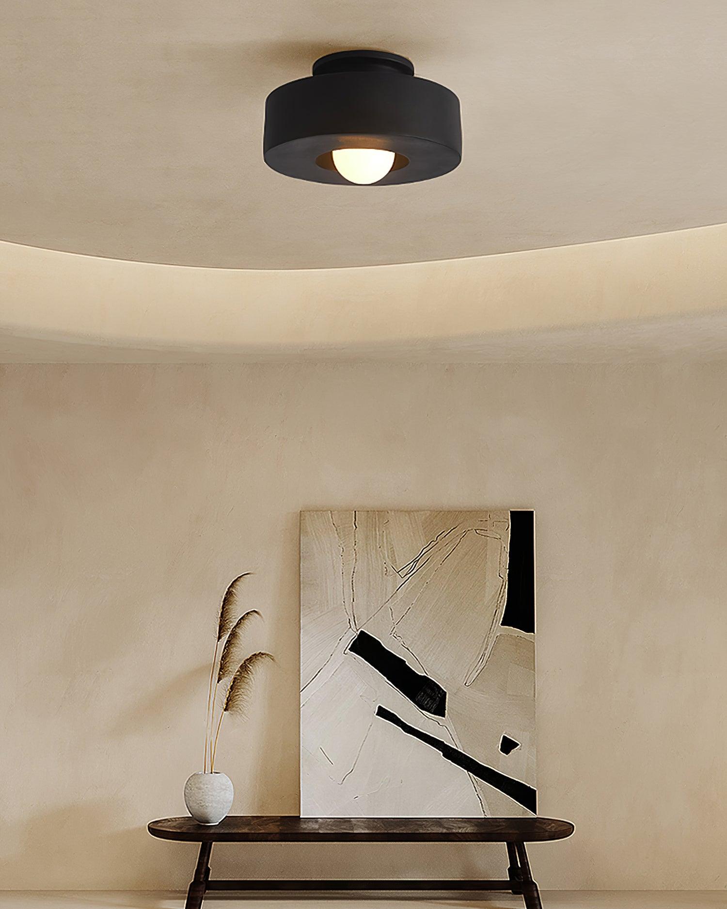 Lustra Deckenleuchte Simon Resin Zylindrisch-Letslighting