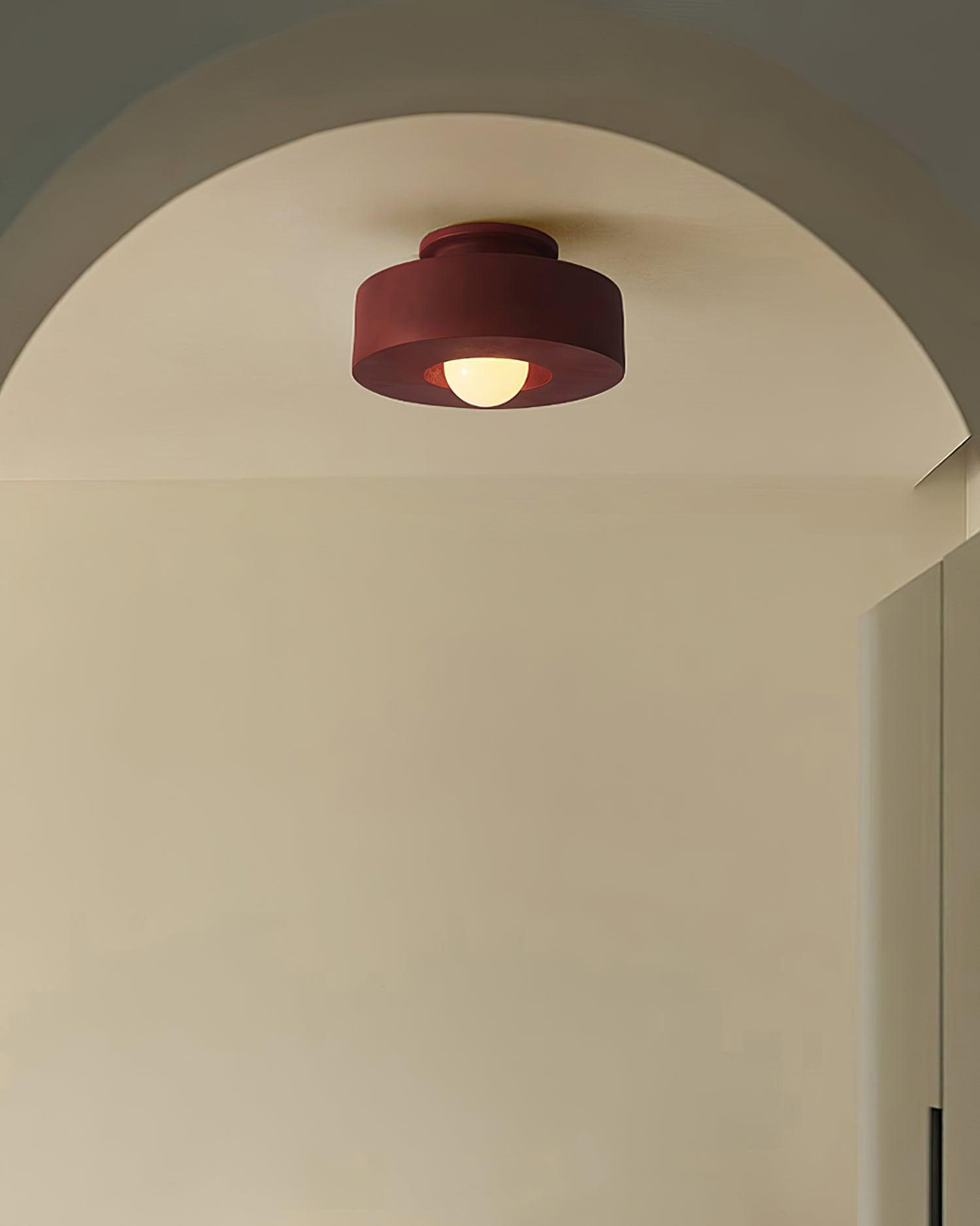Lustra Deckenleuchte Simon Resin Zylindrisch-Letslighting