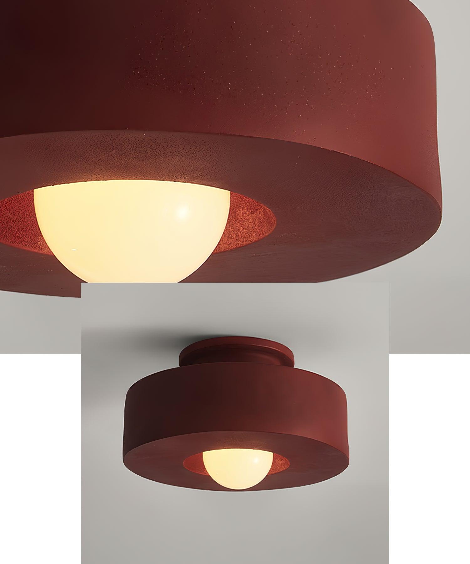 Lustra Deckenleuchte Simon Resin Zylindrisch-Letslighting