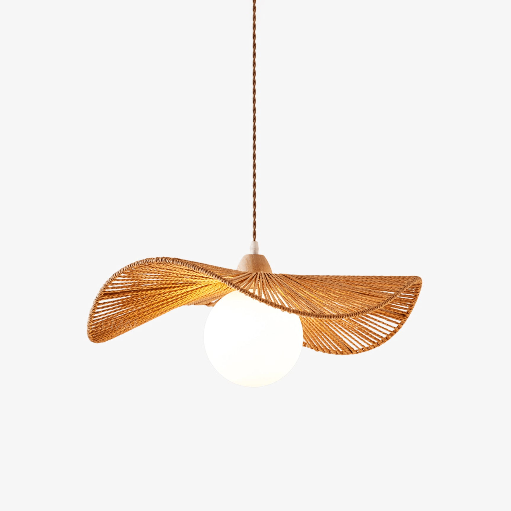 Atale Künstlerische Naturgeflochtene Pendelleuchte-Letslighting