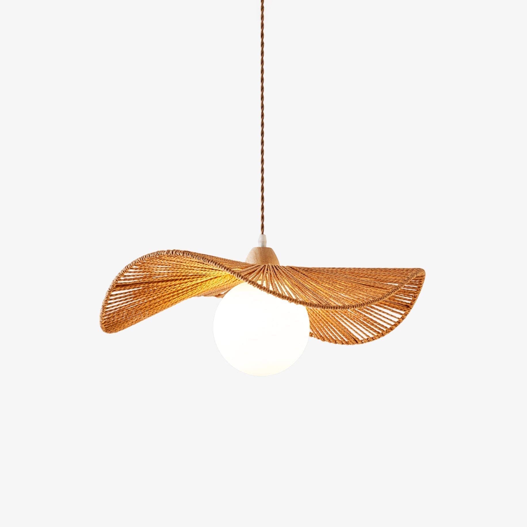 Atale Künstlerische Naturgeflochtene Pendelleuchte-Letslighting
