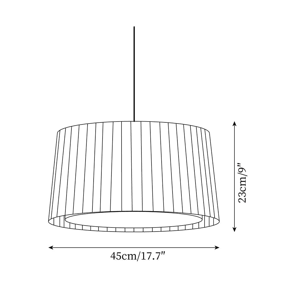 Pendelleuchte Gefalteter Stoff Trommel Minimalistisch-Letslighting