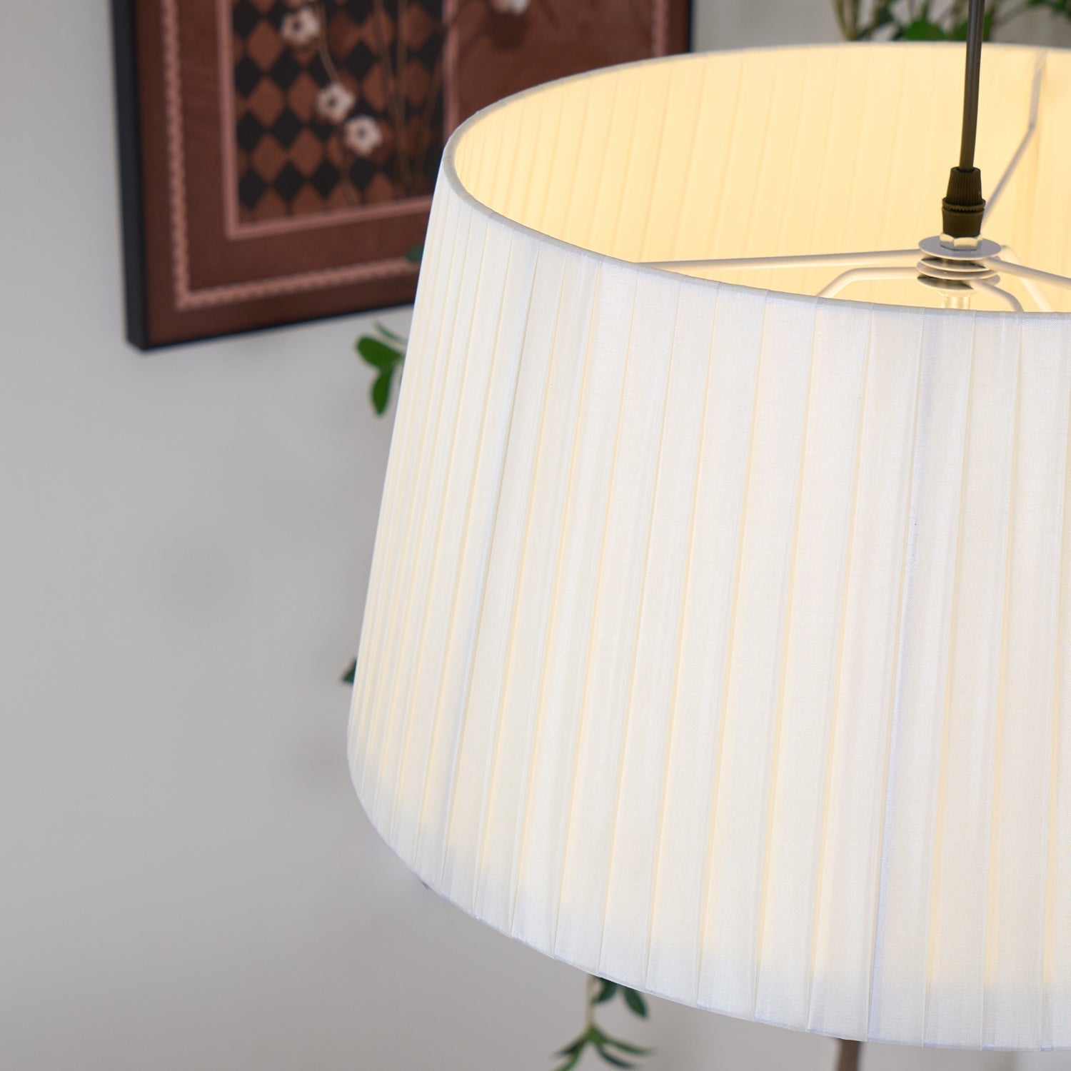 Pendelleuchte Gefalteter Stoff Trommel Minimalistisch-Letslighting