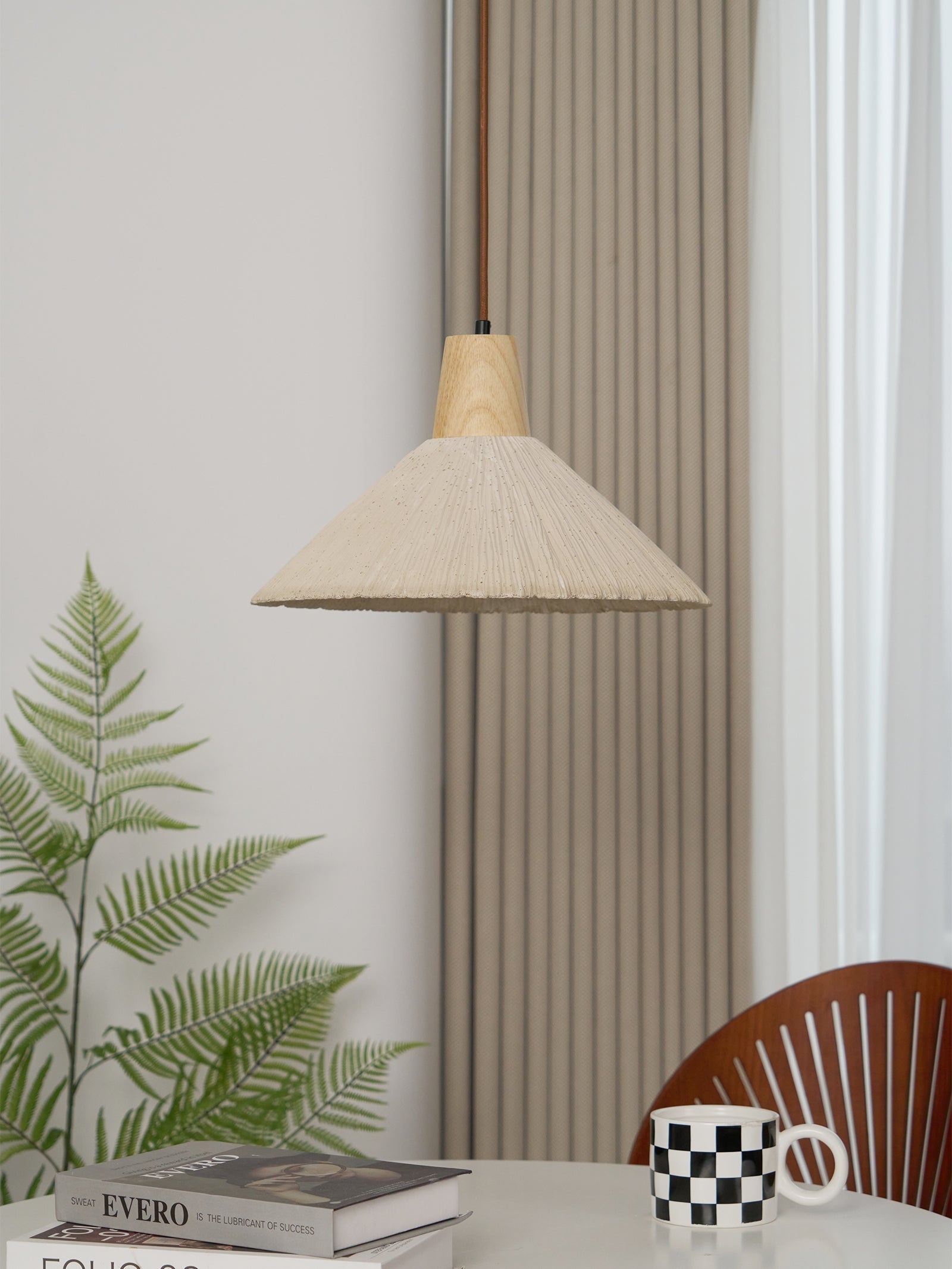 Sawyer Minimalistische Zement-Pendelleuchte-Letslighting