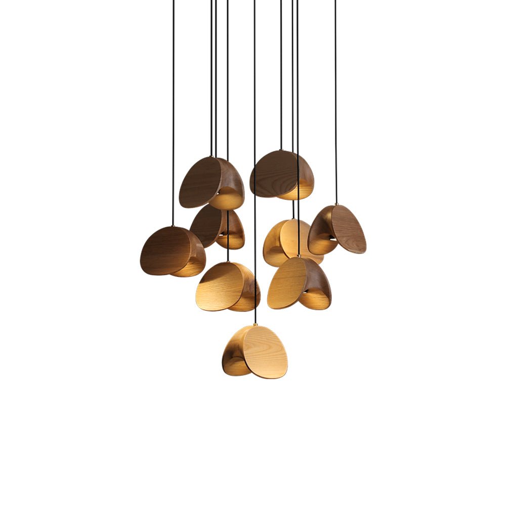 Elmiren Cluster Wood Pendant Light - Blowlighting
