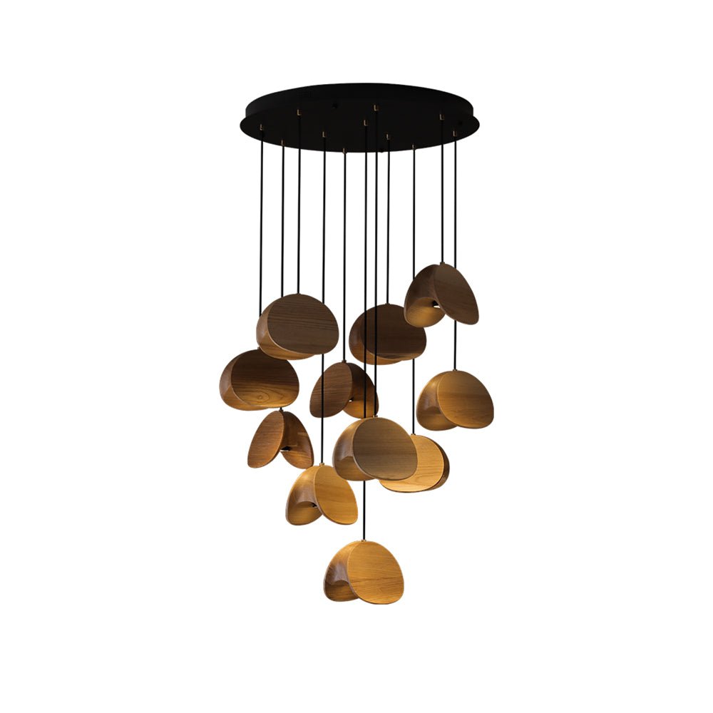Elmiren Cluster Wood Pendant Light - Blowlighting