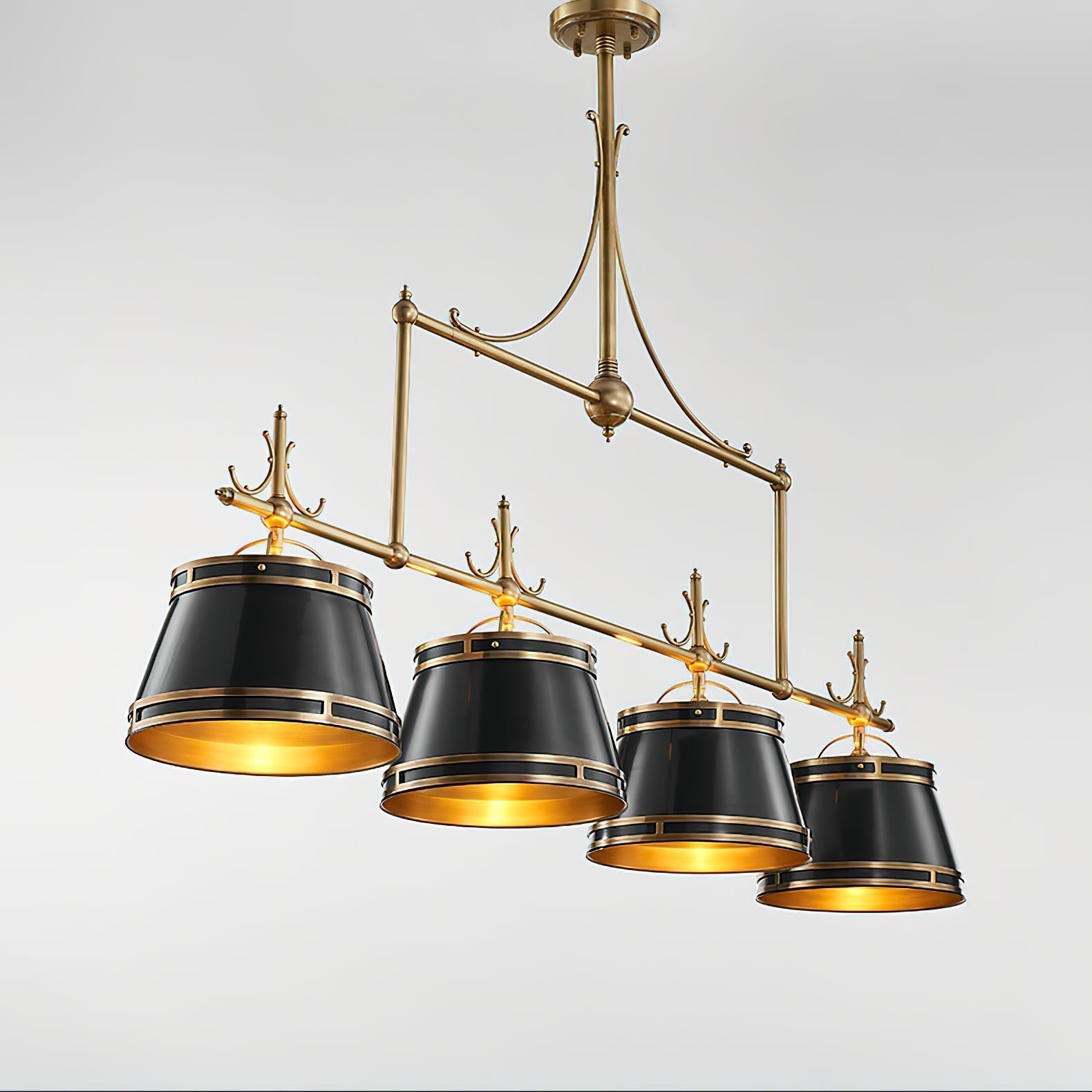 Ulphaion Vintage Industrie Messing Kronleuchter-Letslighting