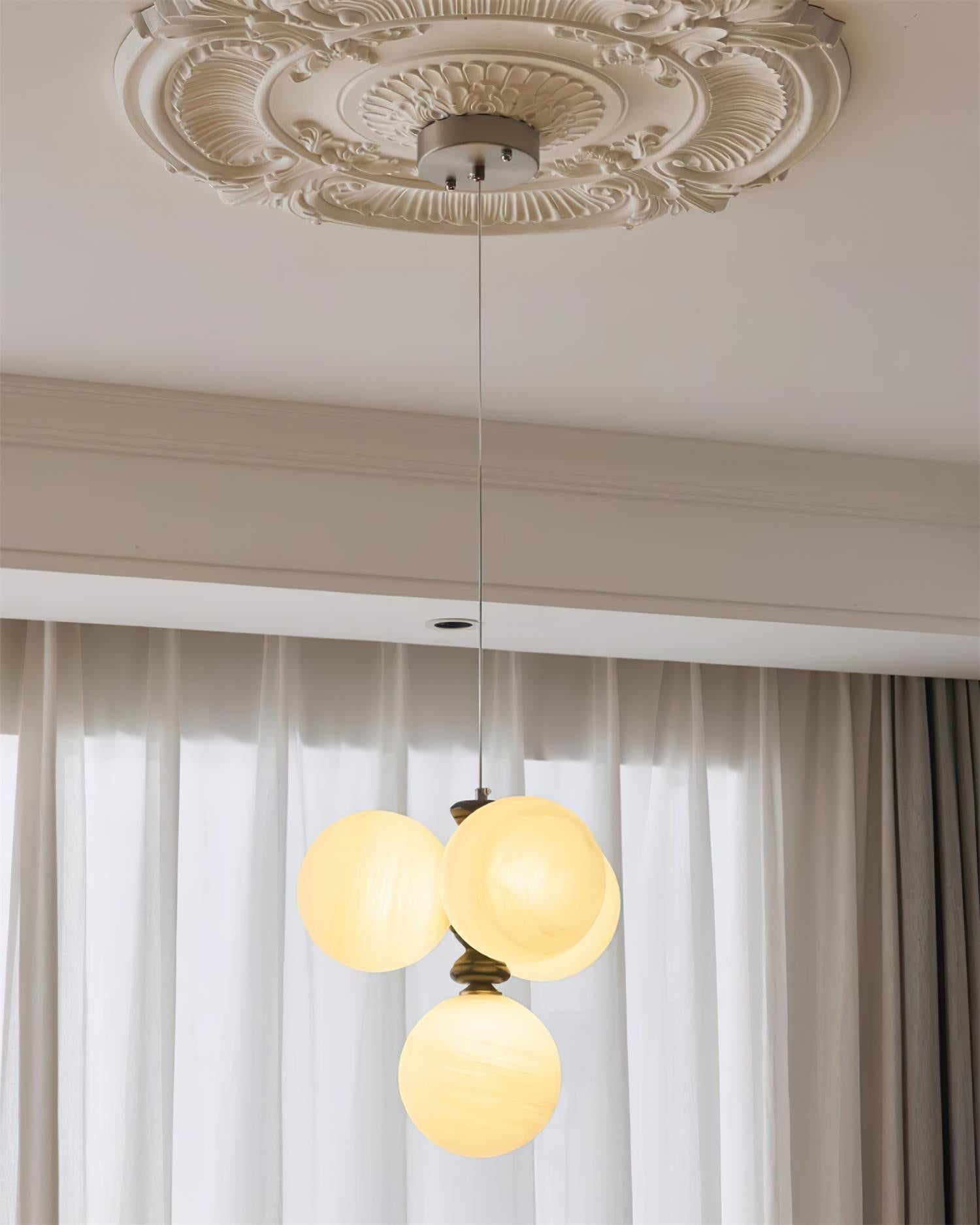 Veyra Chandelier Imitation Alabaster - Letslighting