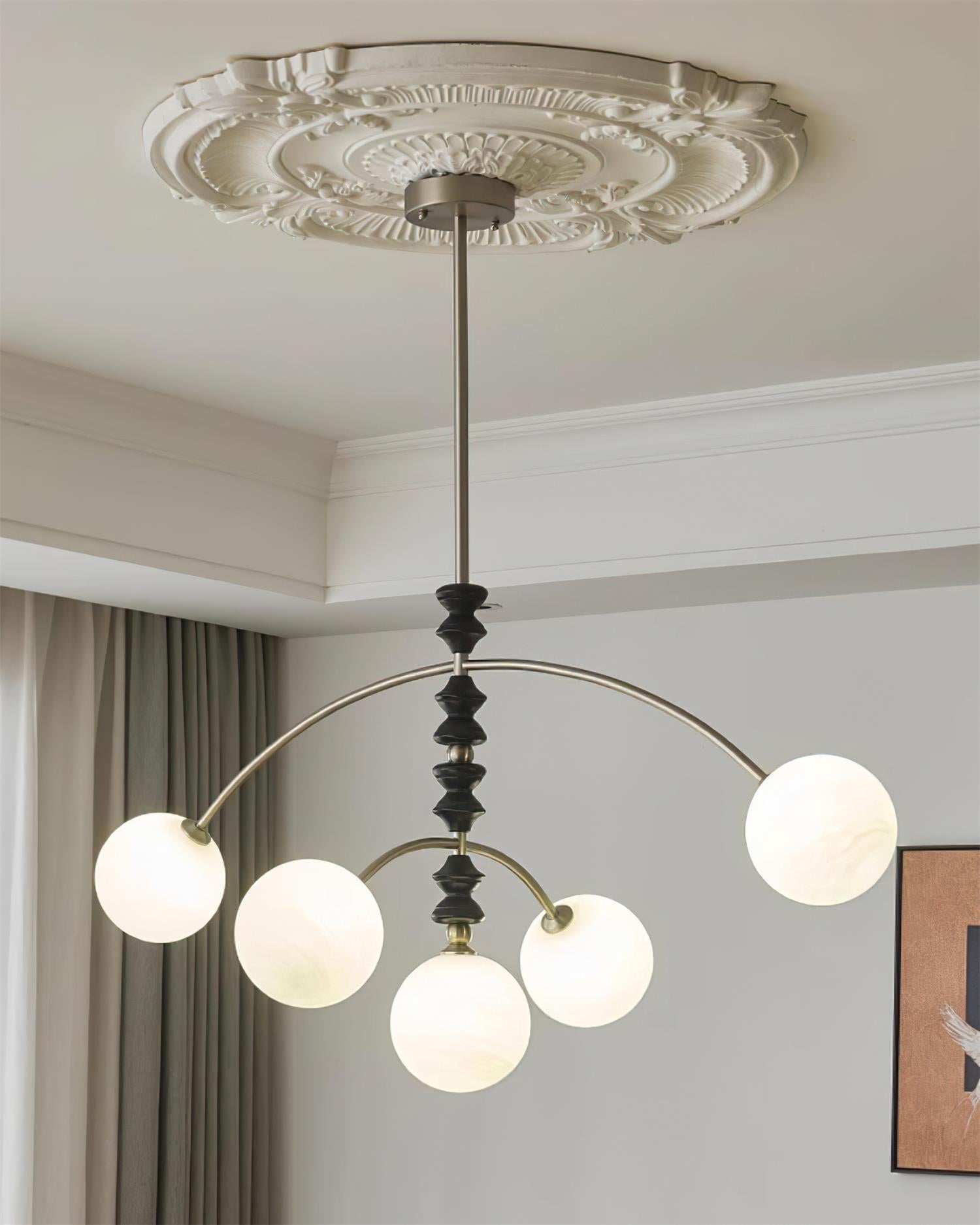 Veyra Chandelier Imitation Alabaster - Letslighting