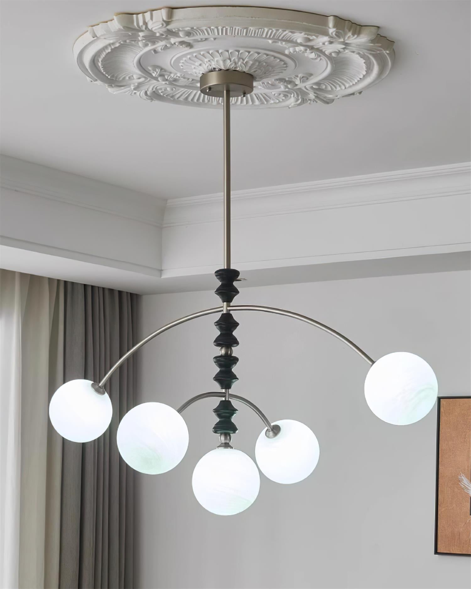Veyra Chandelier Imitation Alabaster - Letslighting