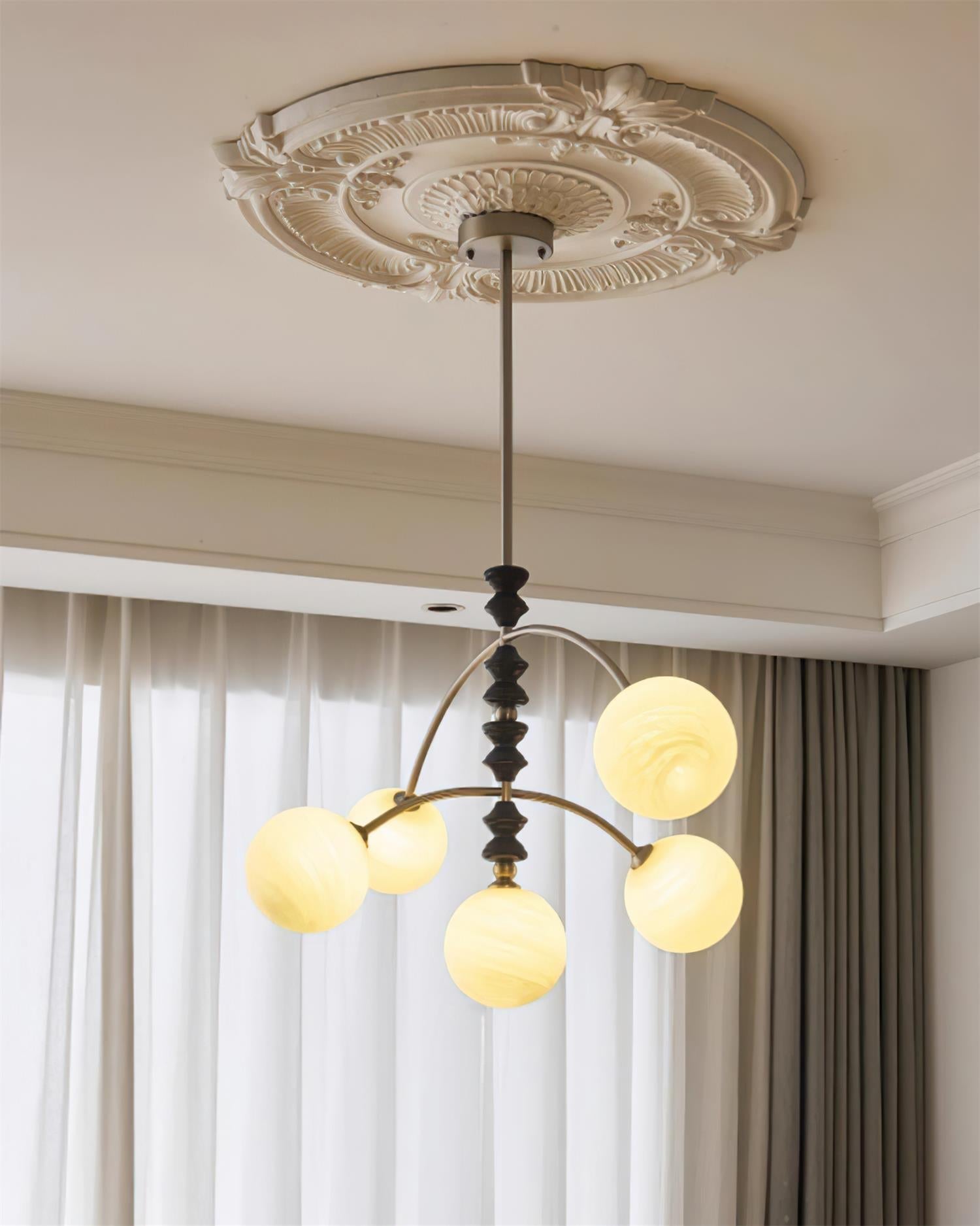 Veyra Chandelier Imitation Alabaster - Letslighting