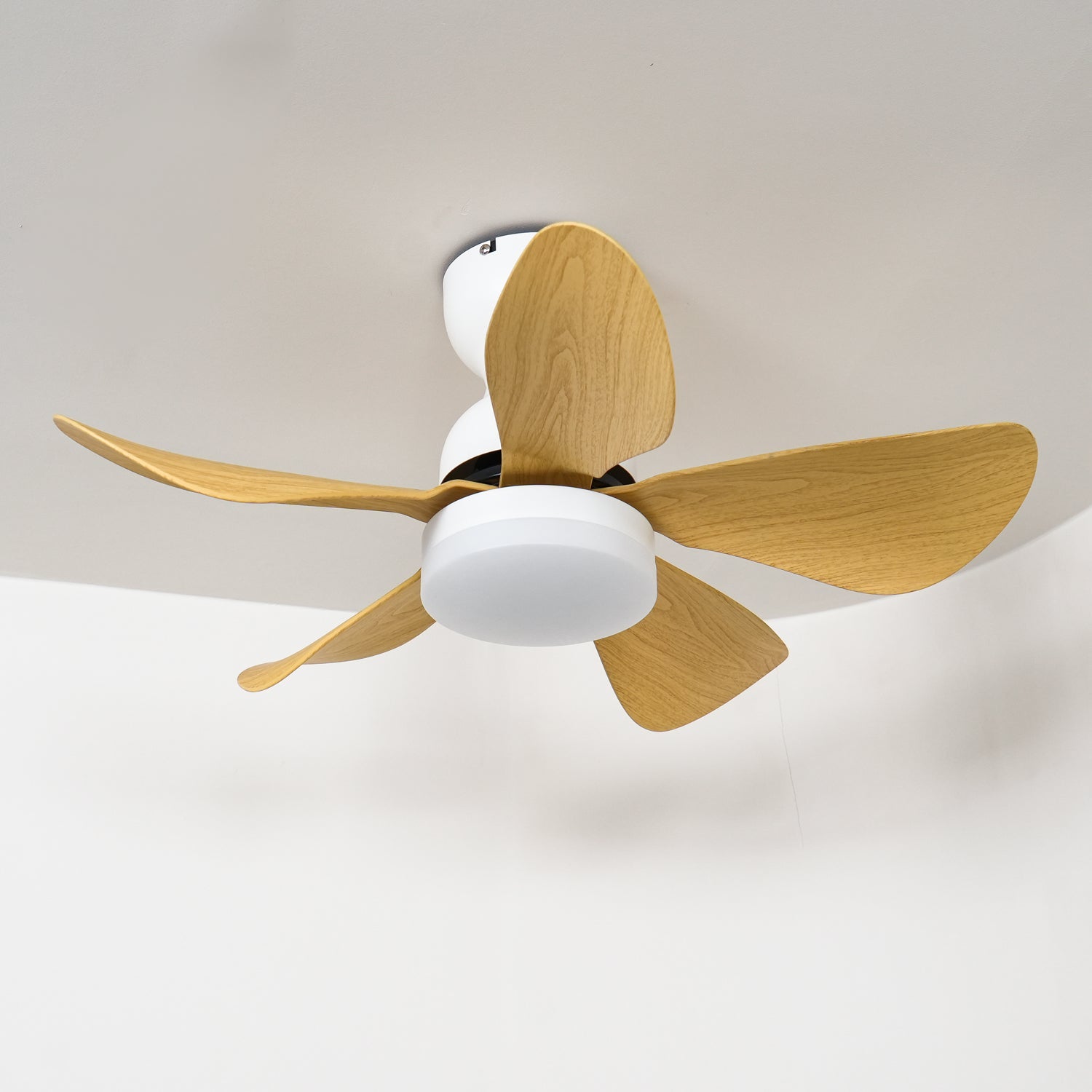 Callen Holz Deckenventilatorleuchte, Naturholzmaserung Ausführung