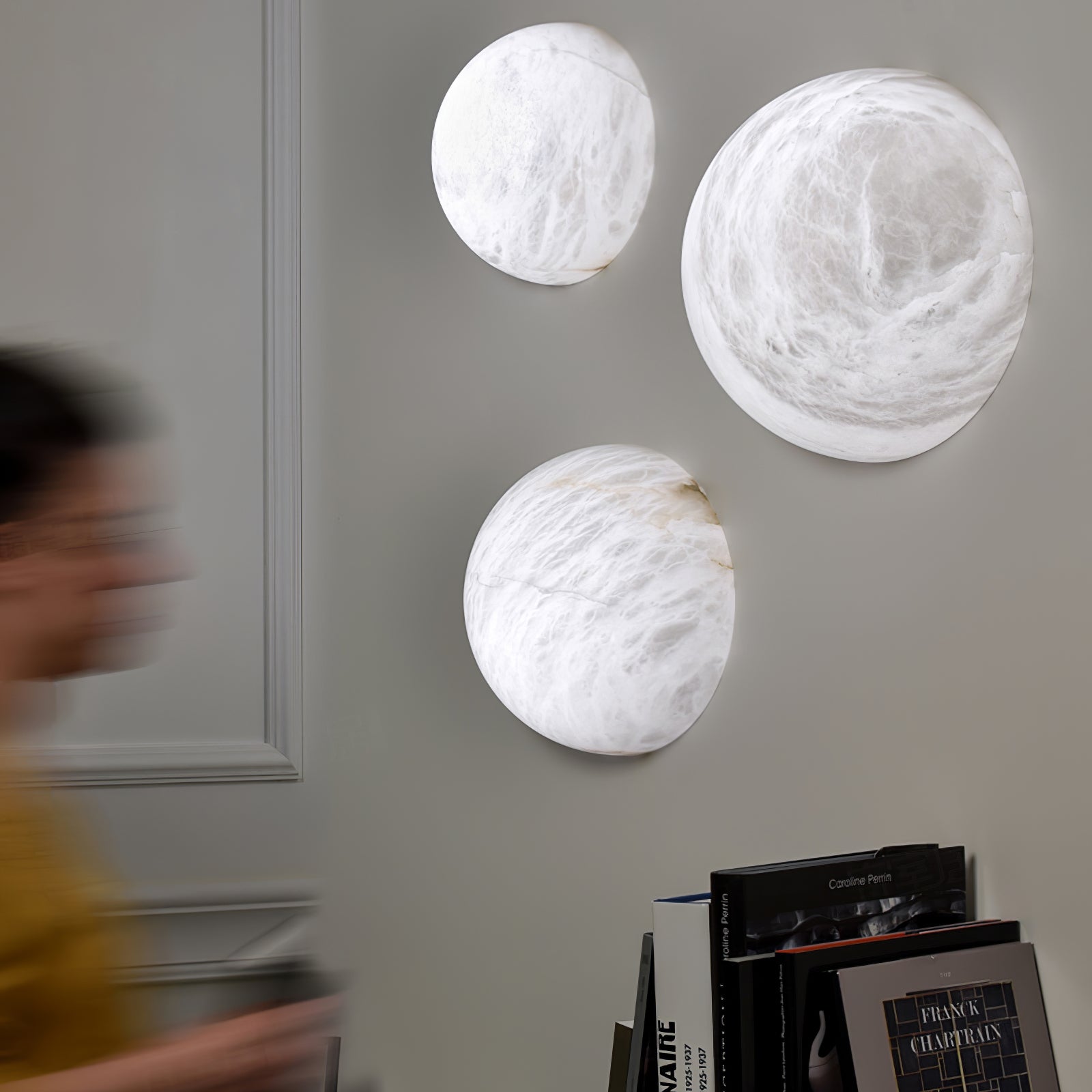 Canoria Wabi-Sabi Travertine Wall Lamp - Neutralighting