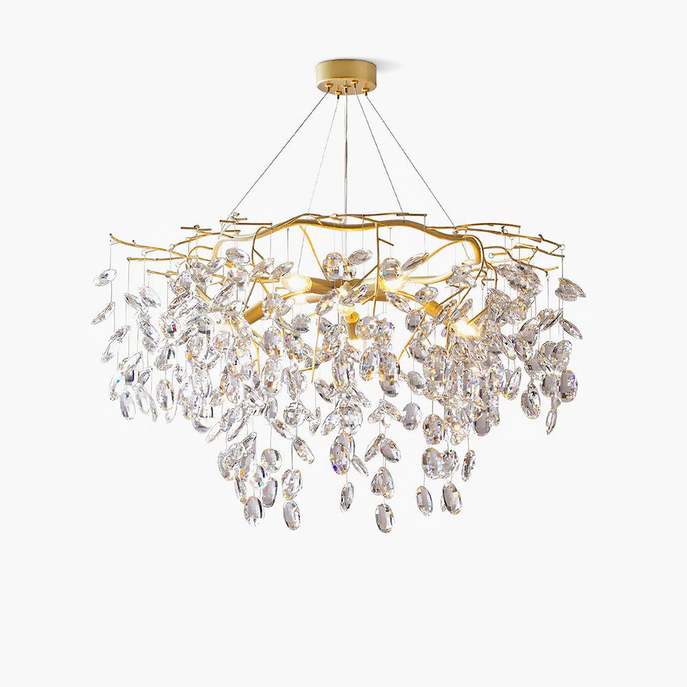 Lustra Kronleuchter Kristallzweig Gold LED-Letslighting