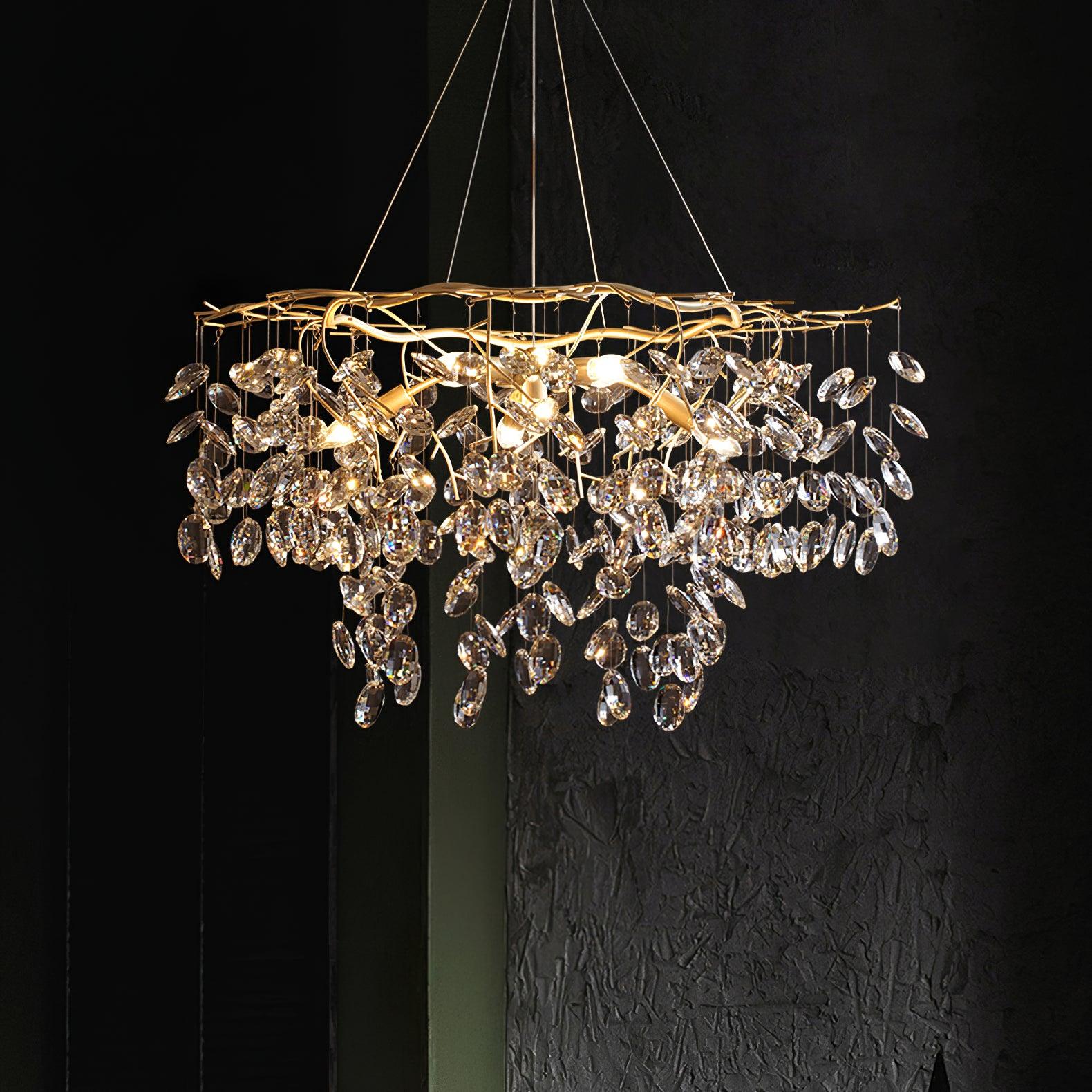 Lustra Kronleuchter Kristallzweig Gold LED-Letslighting
