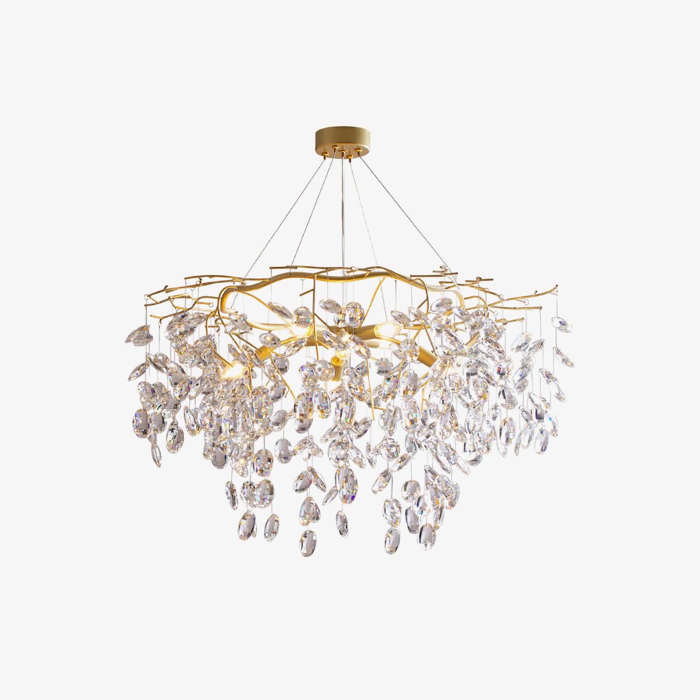 Lustra Kronleuchter Kristallzweig Gold LED-Letslighting