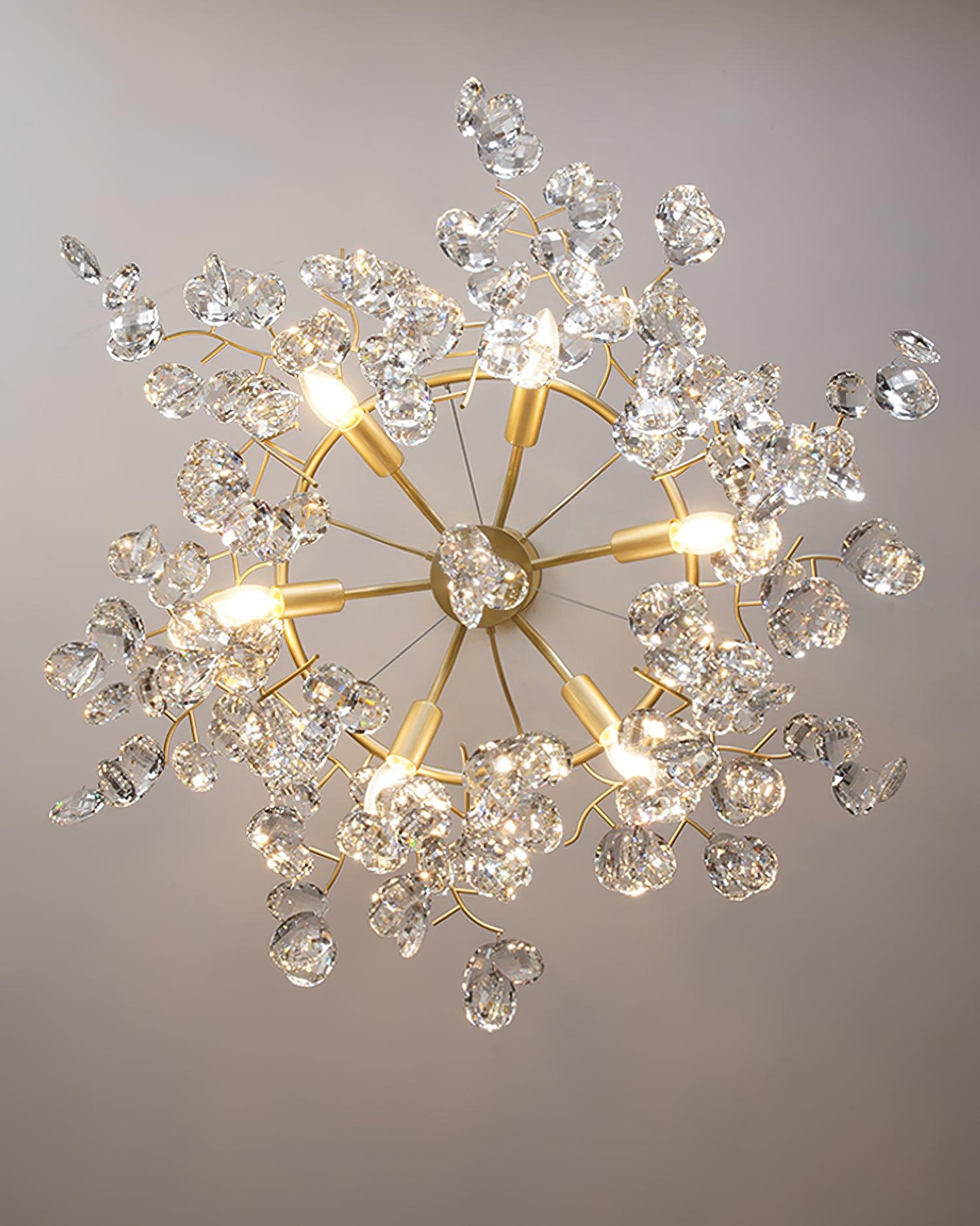 Lustra Kronleuchter Kristallzweig Gold LED-Letslighting