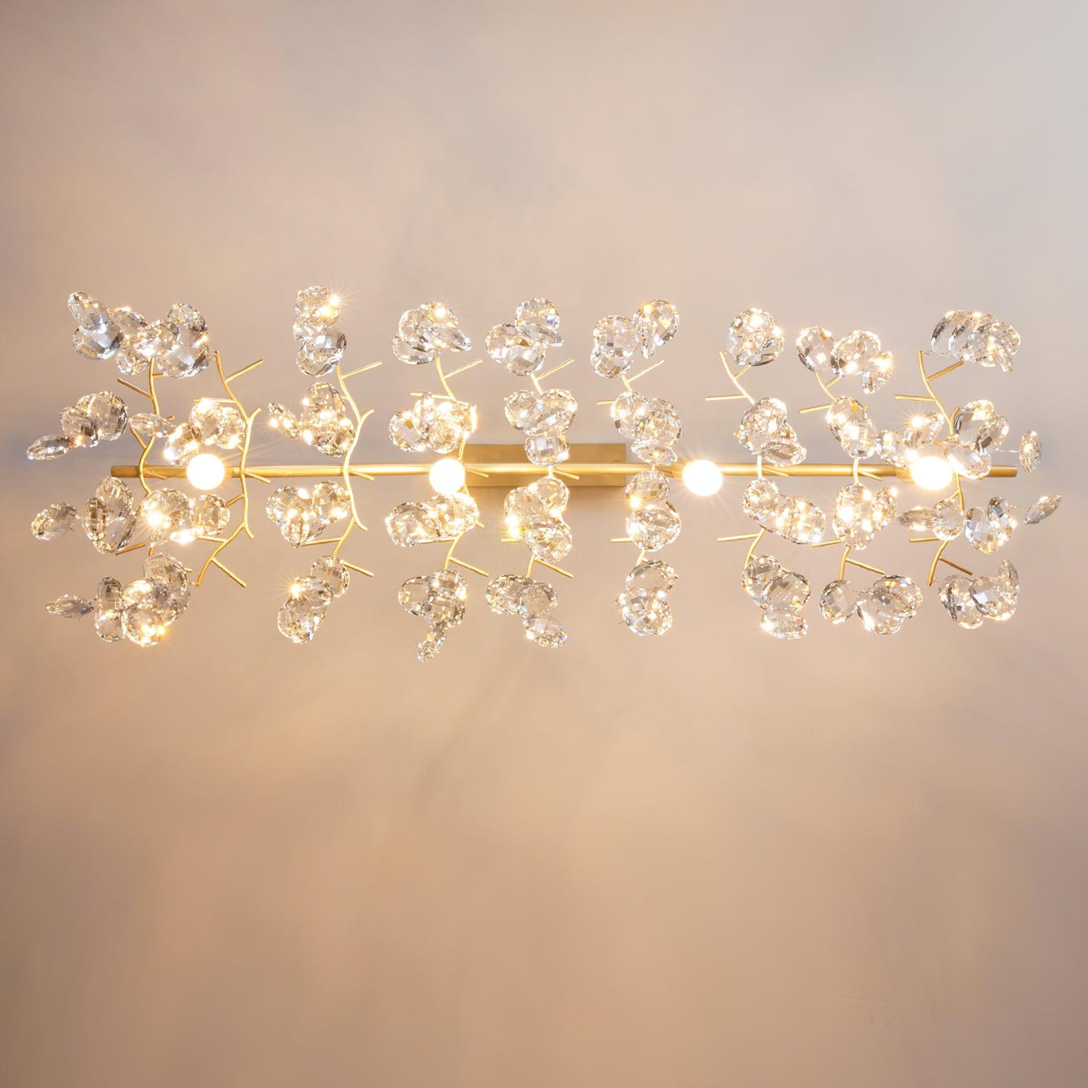 Lustra Kronleuchter Kristallzweig Gold LED-Letslighting