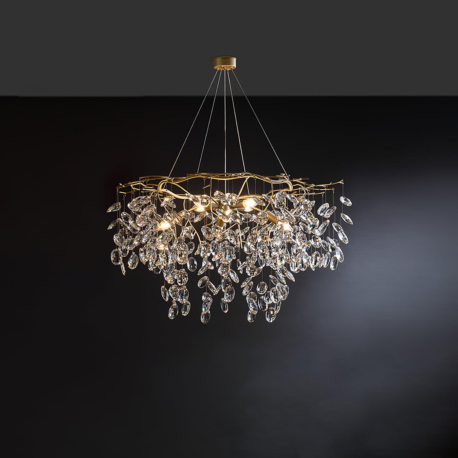 Lustra Kronleuchter Kristallzweig Gold LED-Letslighting