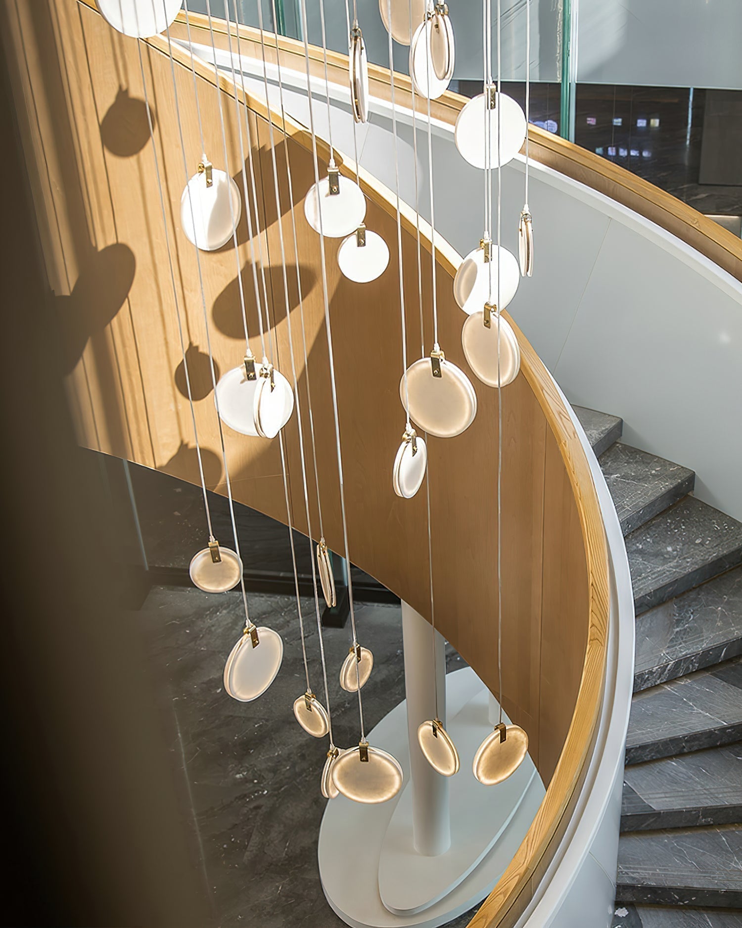 Utalionis Modern Minimalist Brass Alabaster Pendant Light - Letslighting