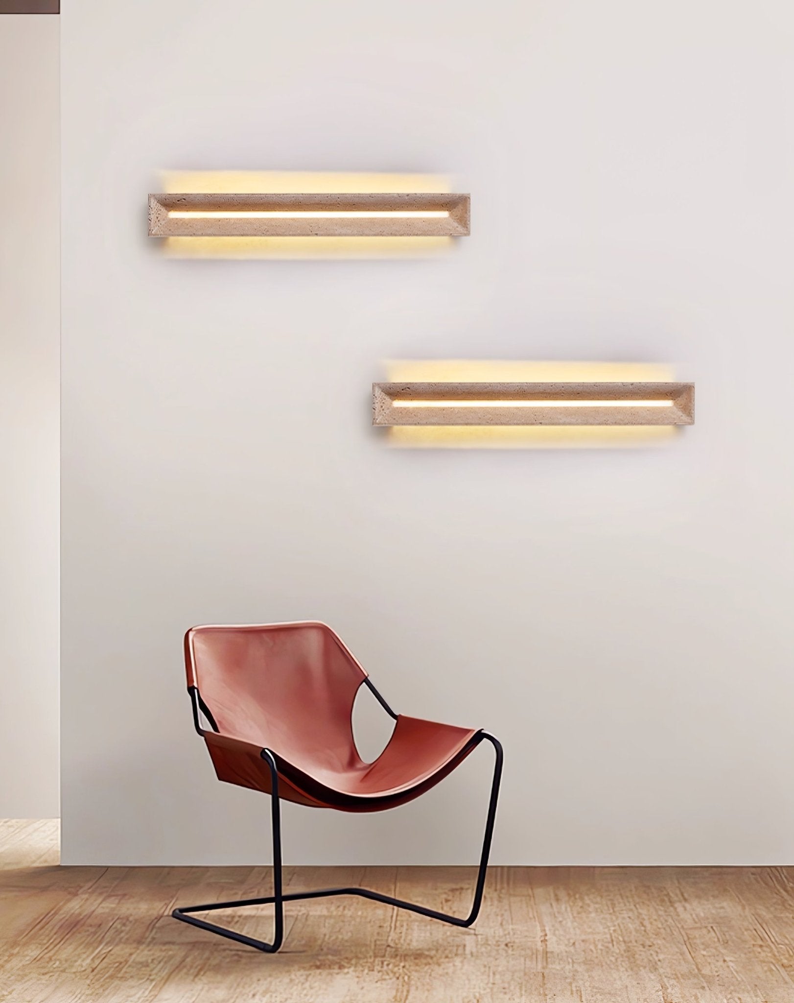 Anoren Minimalist Travertine Wall Light - Neutralighting