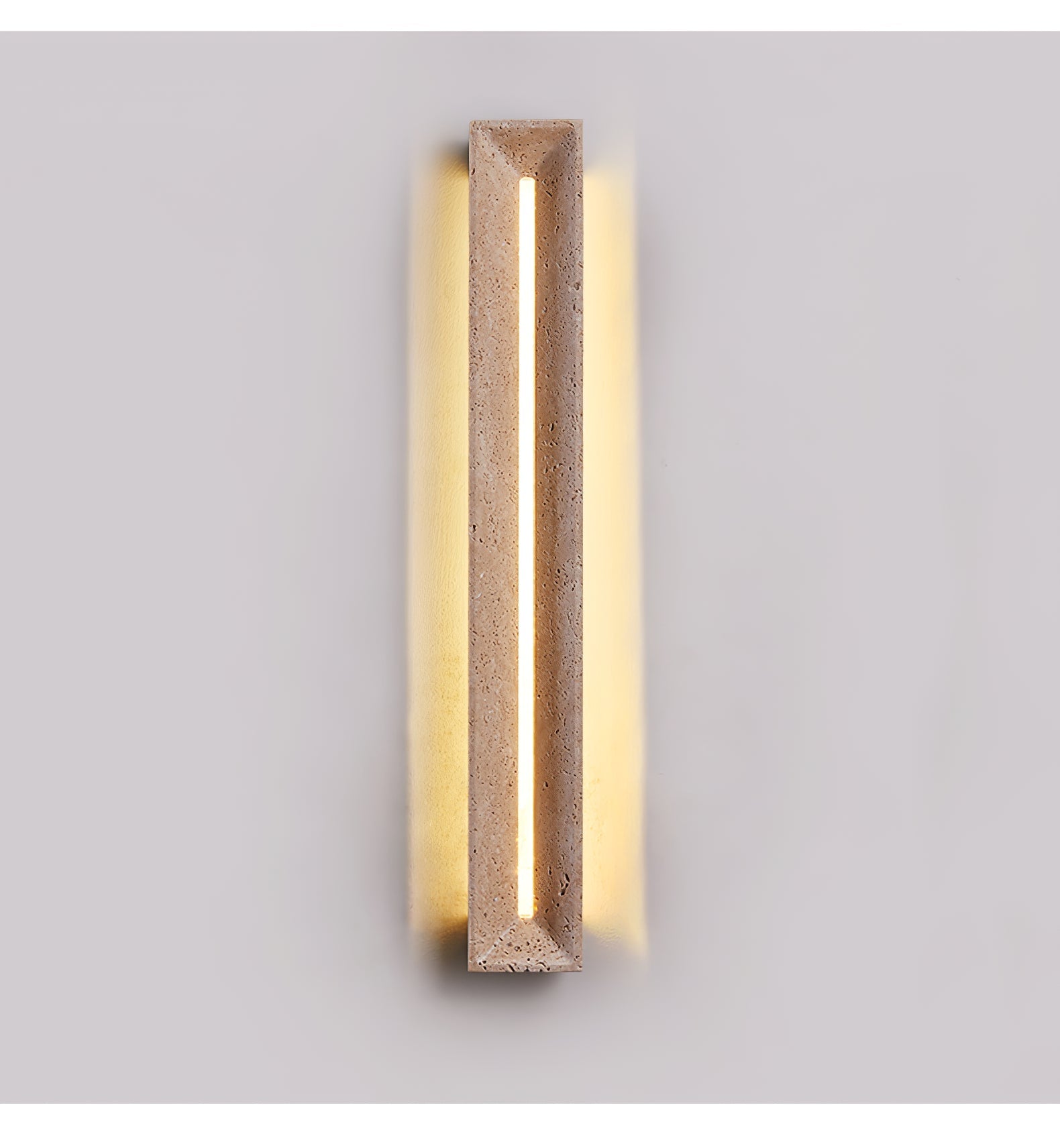 Anoren Minimalist Travertine Wall Light - Neutralighting