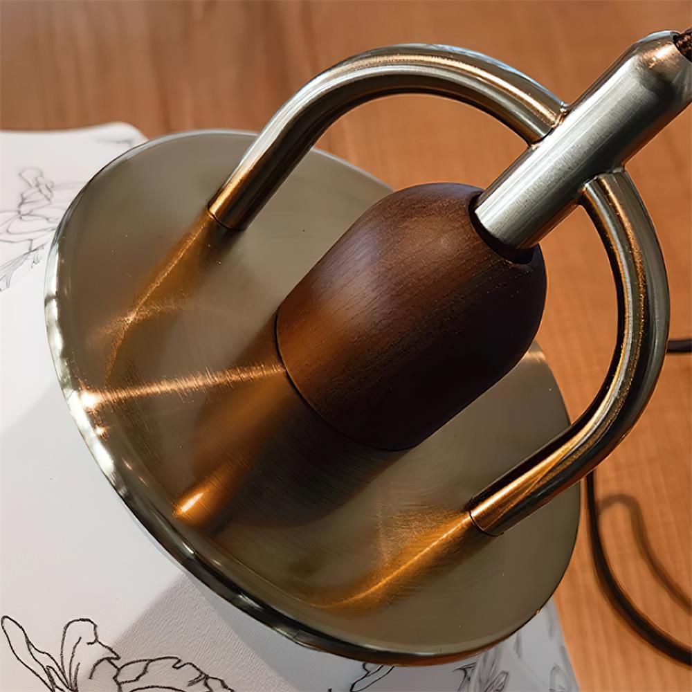Calira Stoff Pendelleuchte Holz-Letslighting