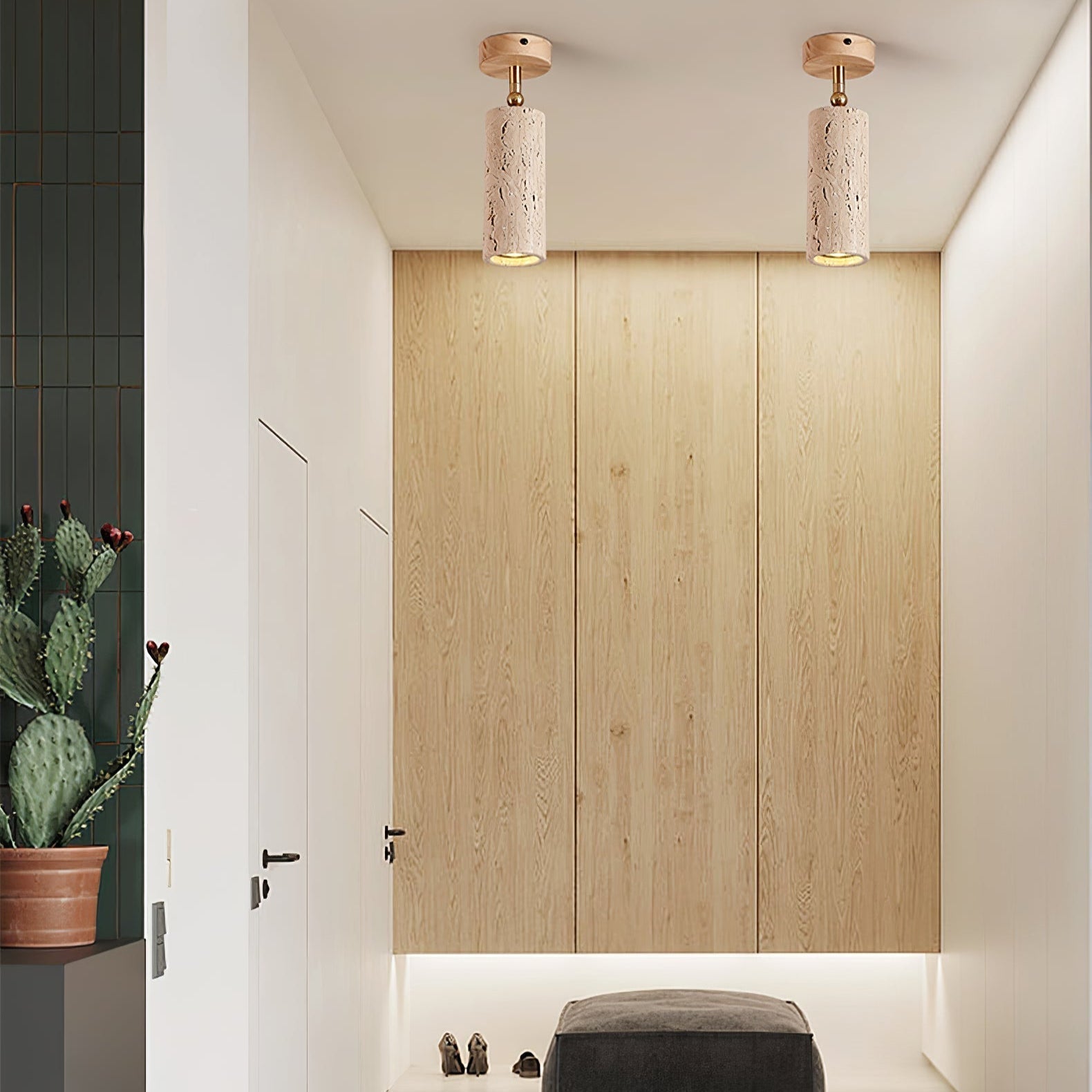 Mycaran Travertine Pendant Light - Neutralighting