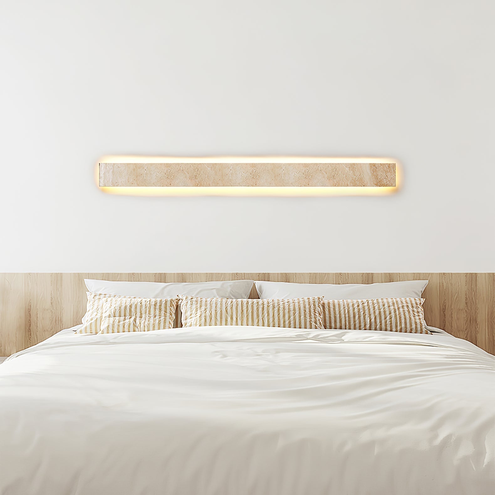 Olnorir Slim Rectangle Travertine Wall Light - Neutralighting