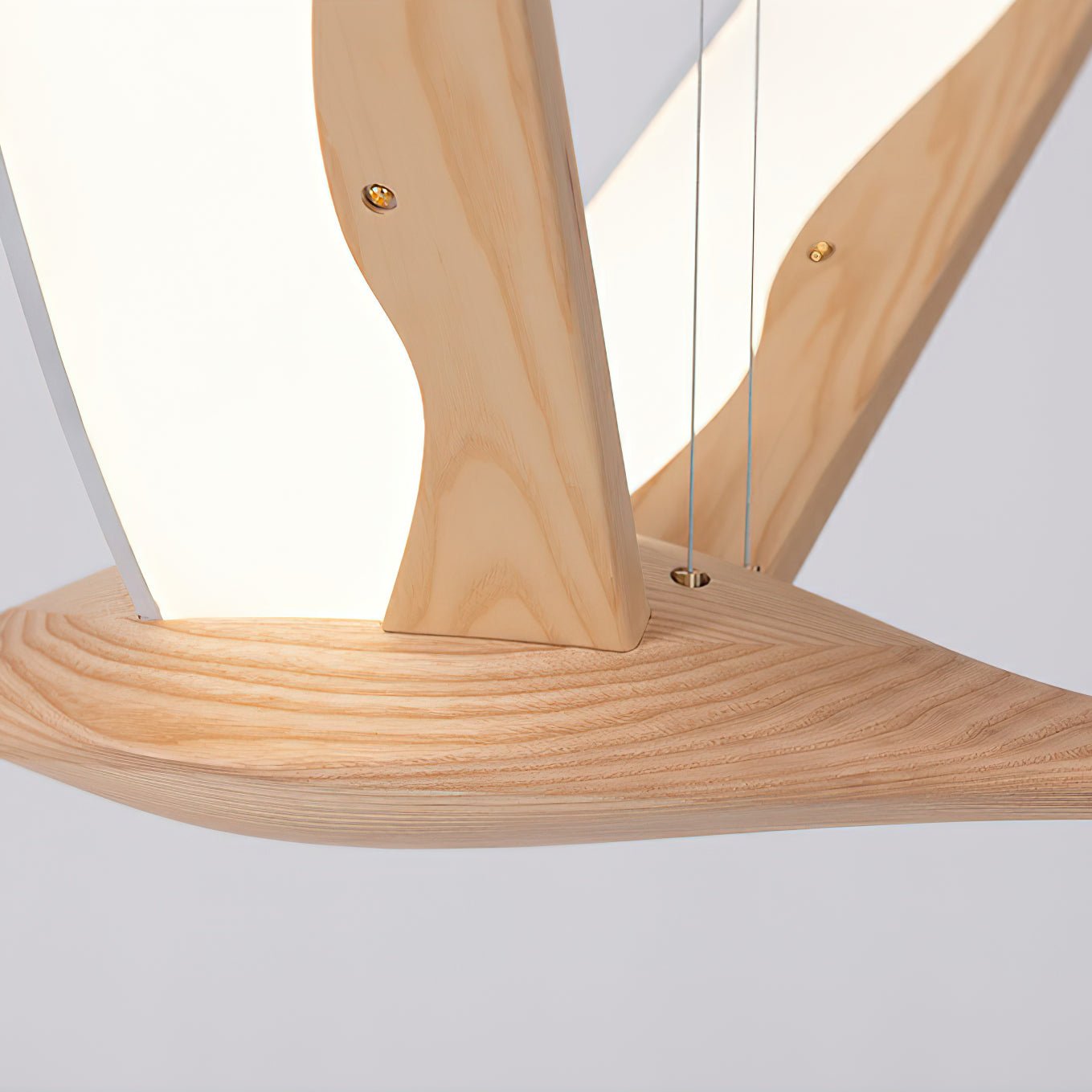 Flora Moderne Holz-Pendelleuchte-Letslighting