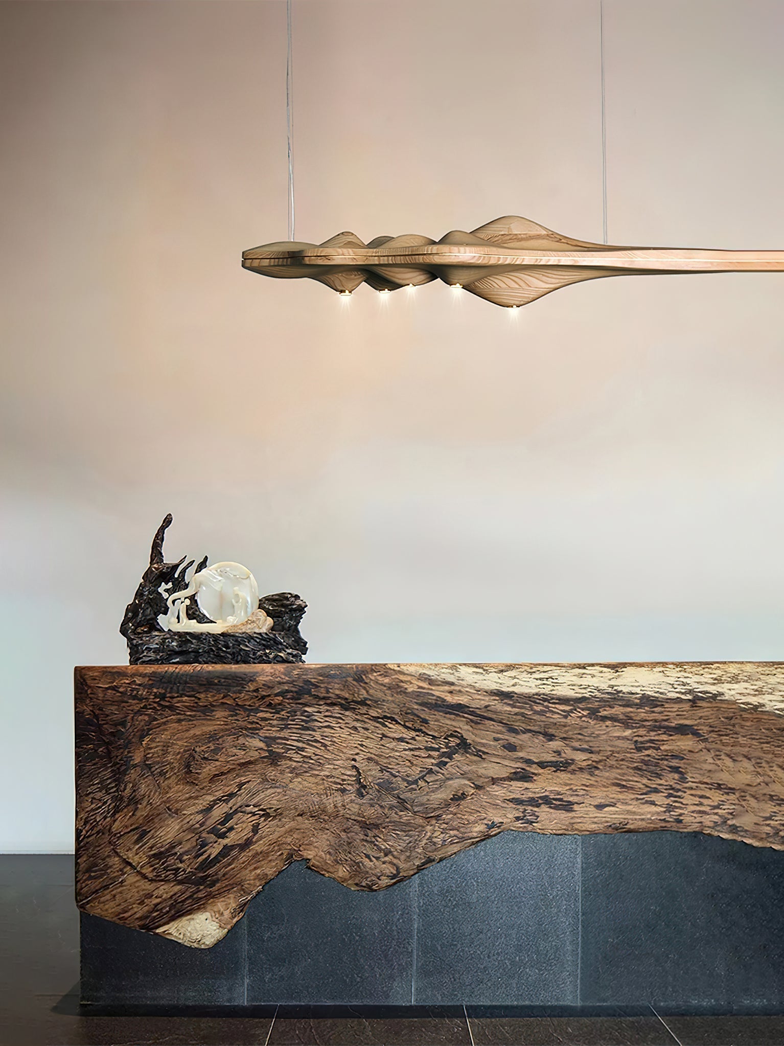 Etalyra Premium-elegante Holz-Pendelleuchte-Letslighting