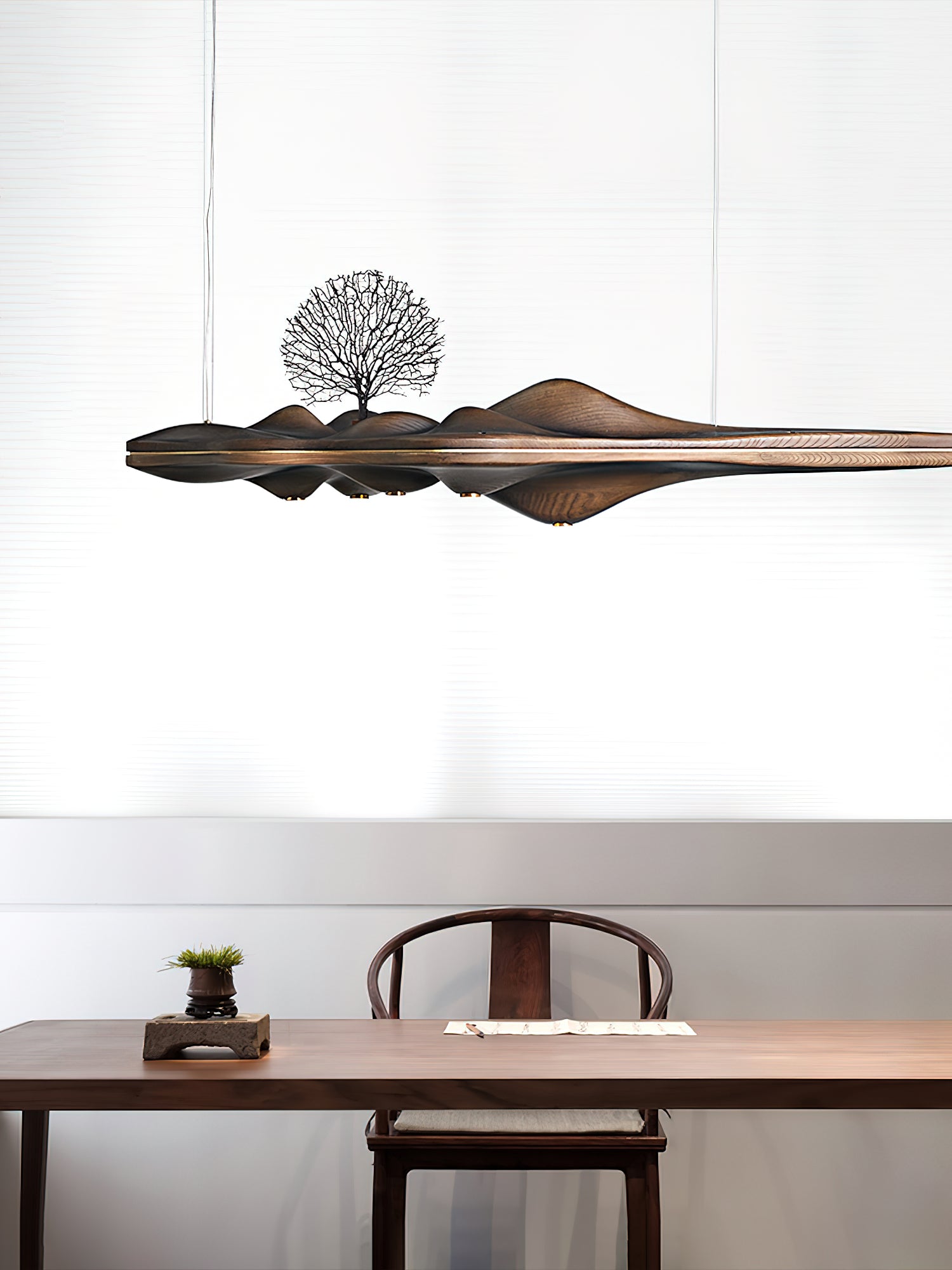 Etalyra Premium-elegante Holz-Pendelleuchte-Letslighting