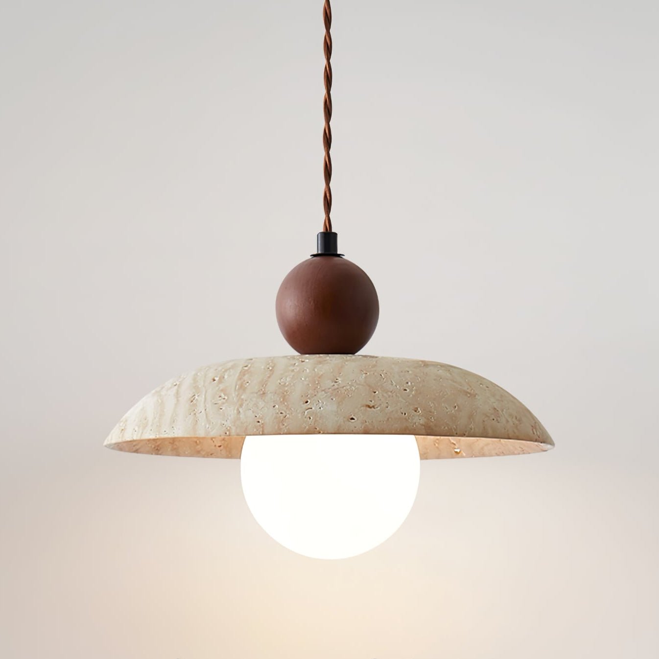 Soleil Travertine Pendant Light - Neutralighting