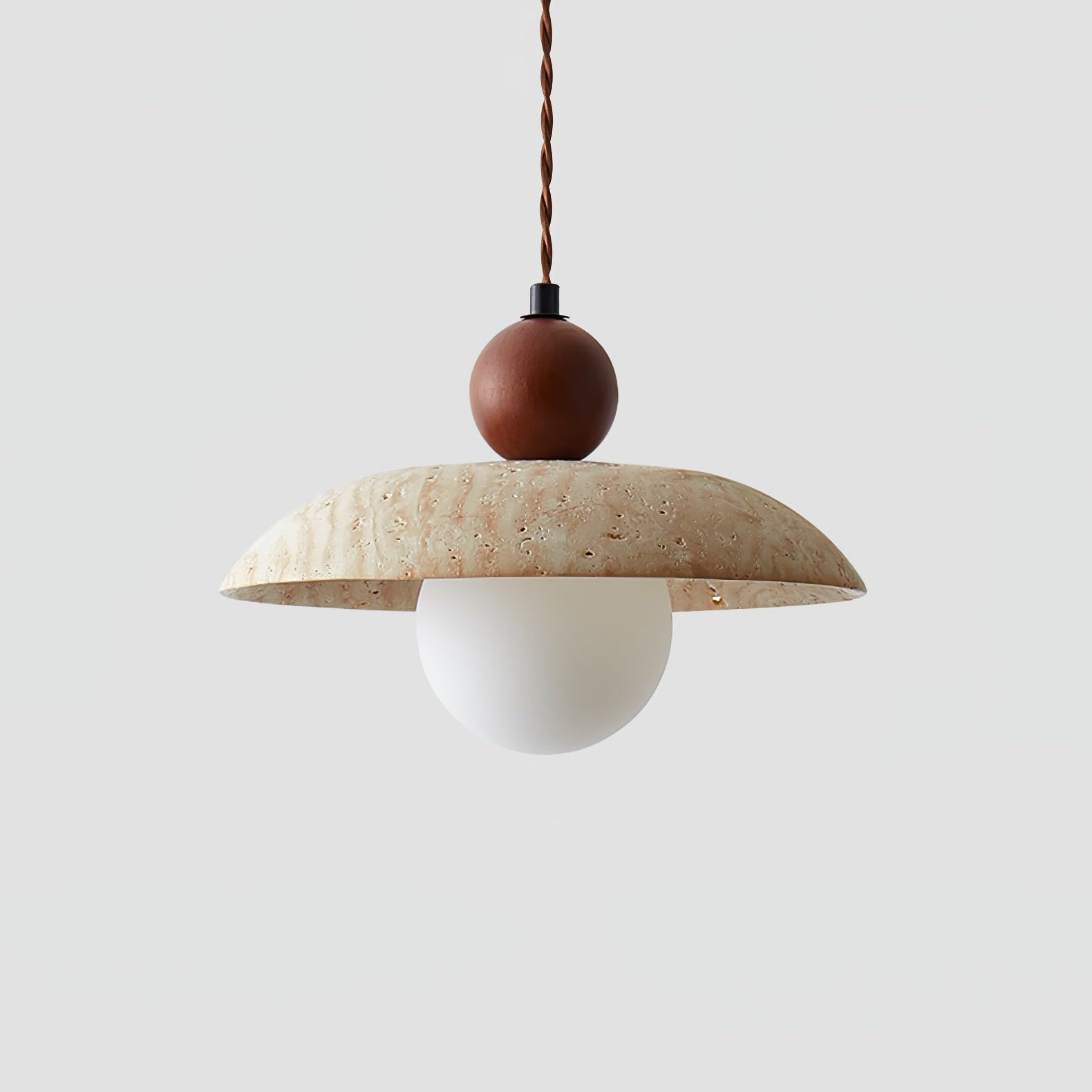 Soleil Travertine Pendant Light - Neutralighting
