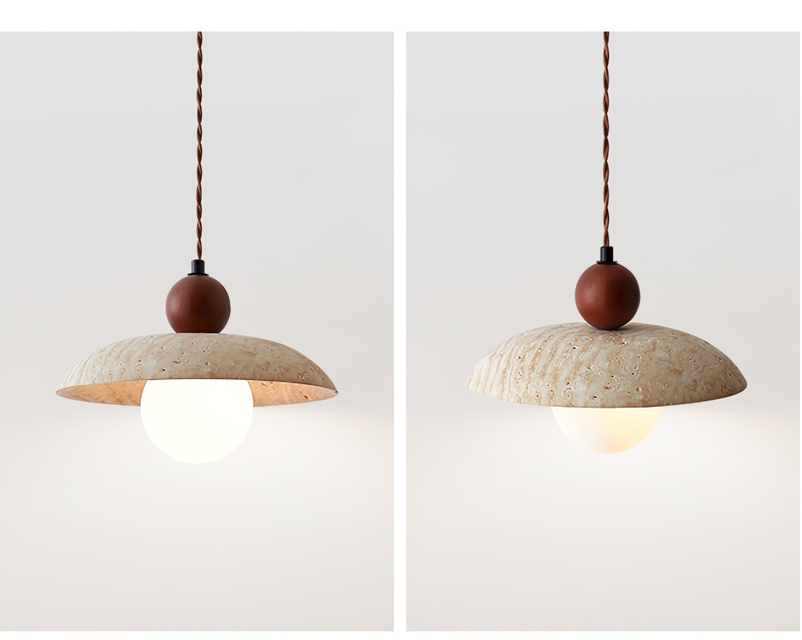 Soleil Travertine Pendant Light - Neutralighting