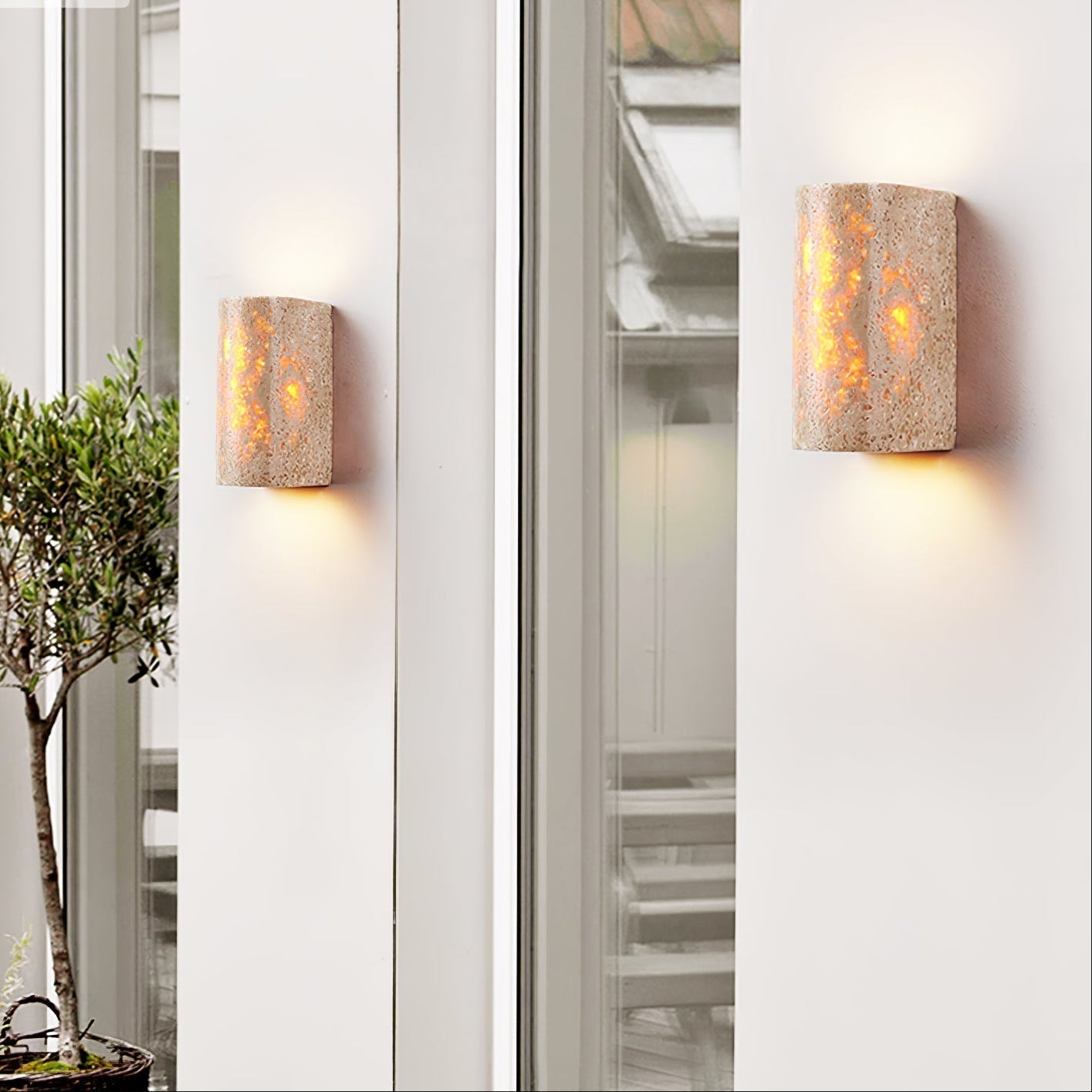 Sysilion Travertine Wall Light - Neutralighting