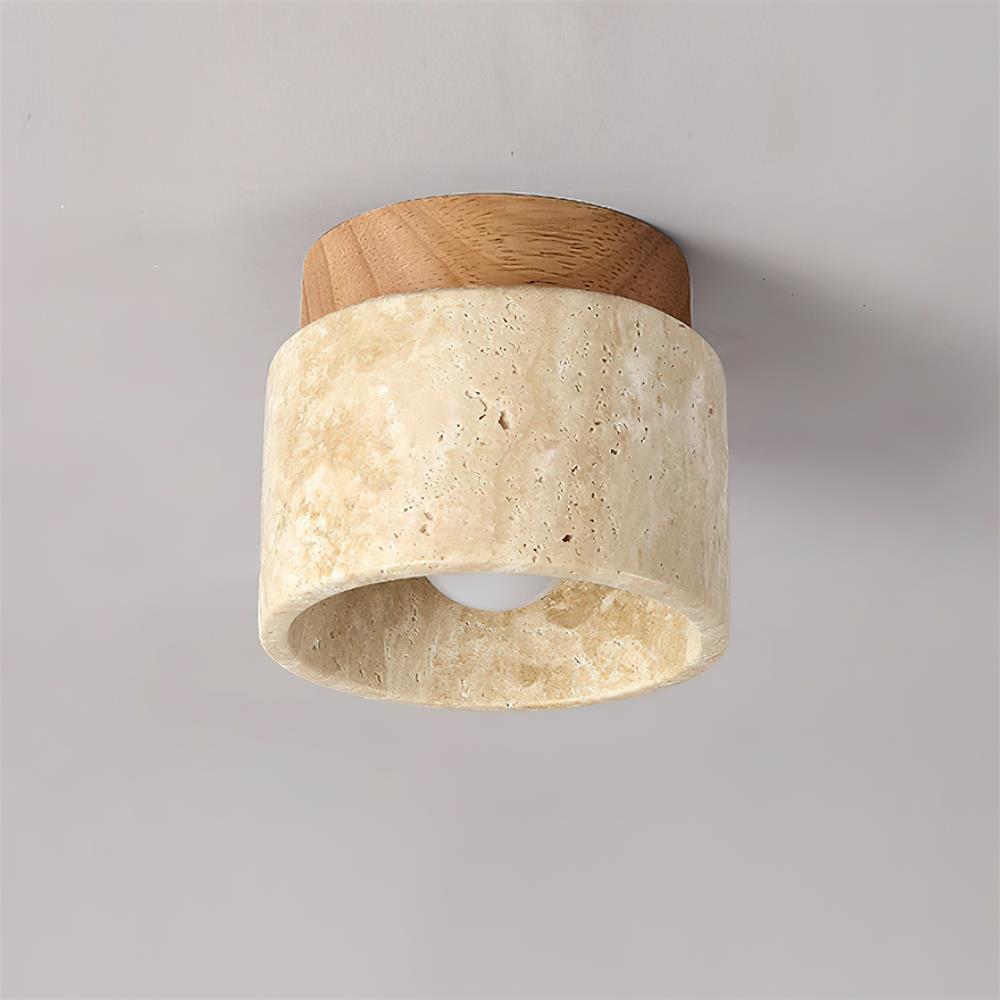 Ritta Stone Travertine Ceiling Light - Letslighting