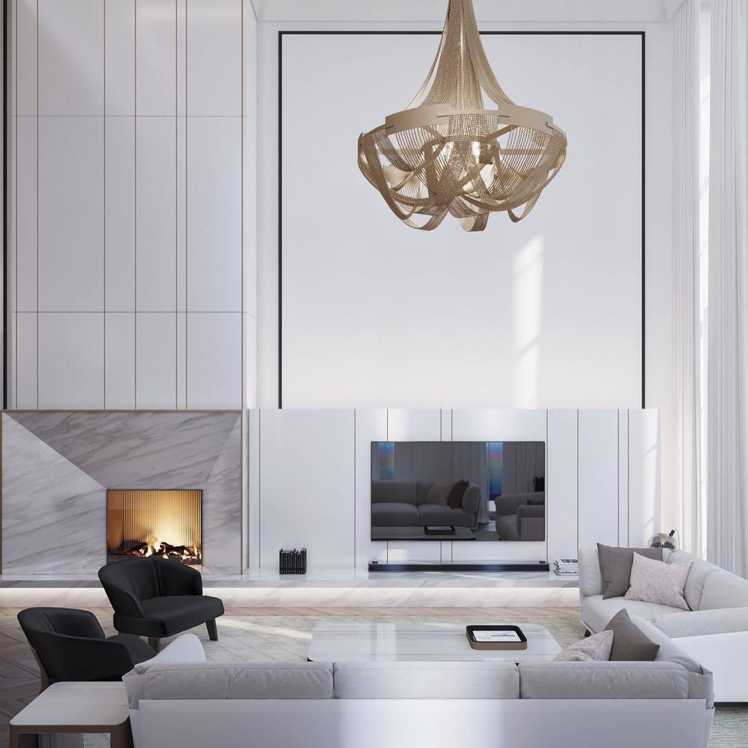 Solara Kronleuchter Quaste Aluminium Kette-Letslighting
