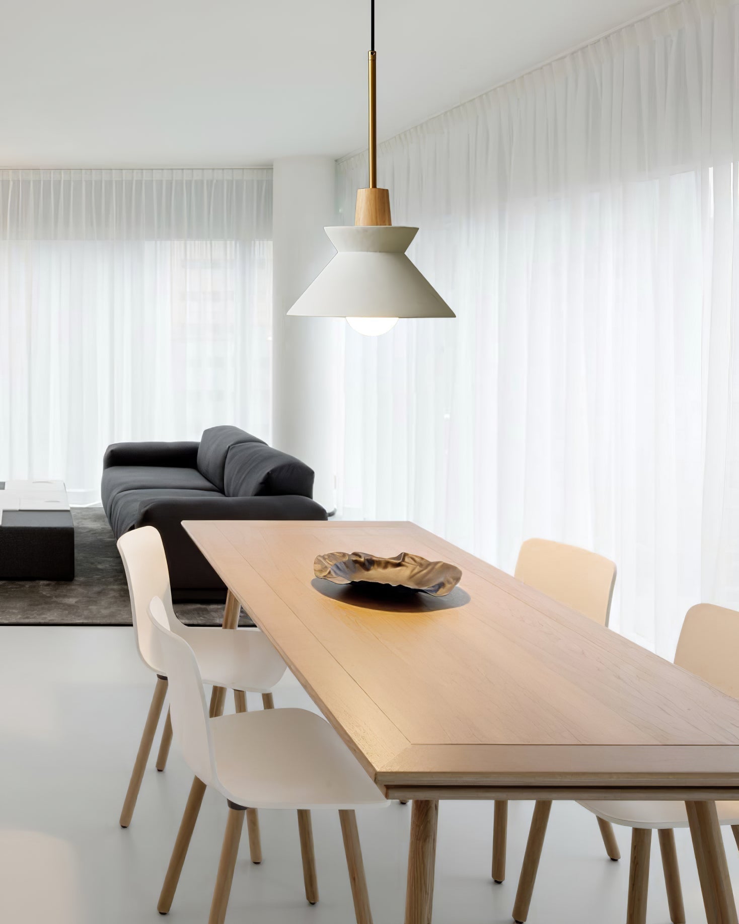 Solara Pendelleuchte Holz Nordic Minimalistisch-Letslighting