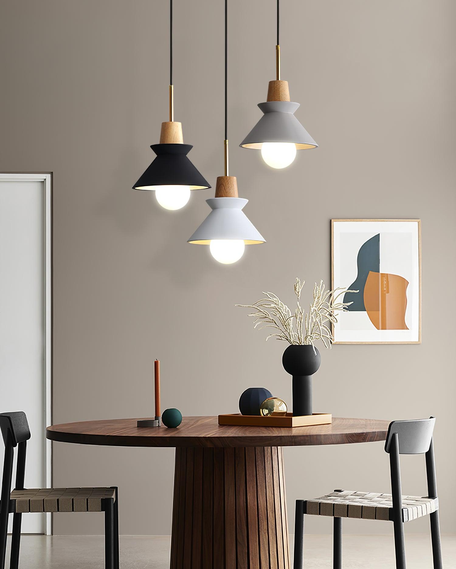 Solara Pendelleuchte Holz Nordic Minimalistisch-Letslighting