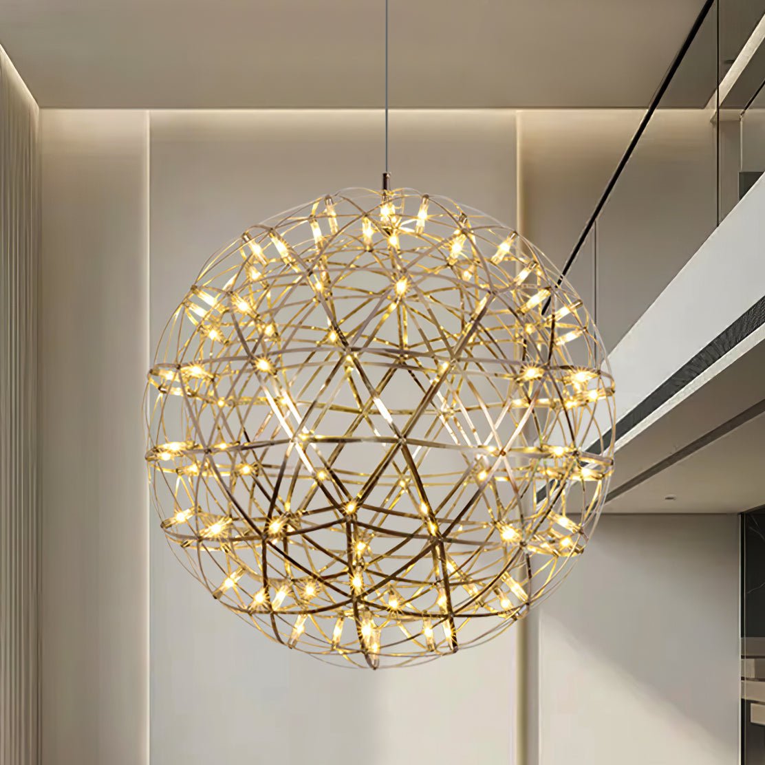 Gold Spark Ball Pendant Light - Blowlighting