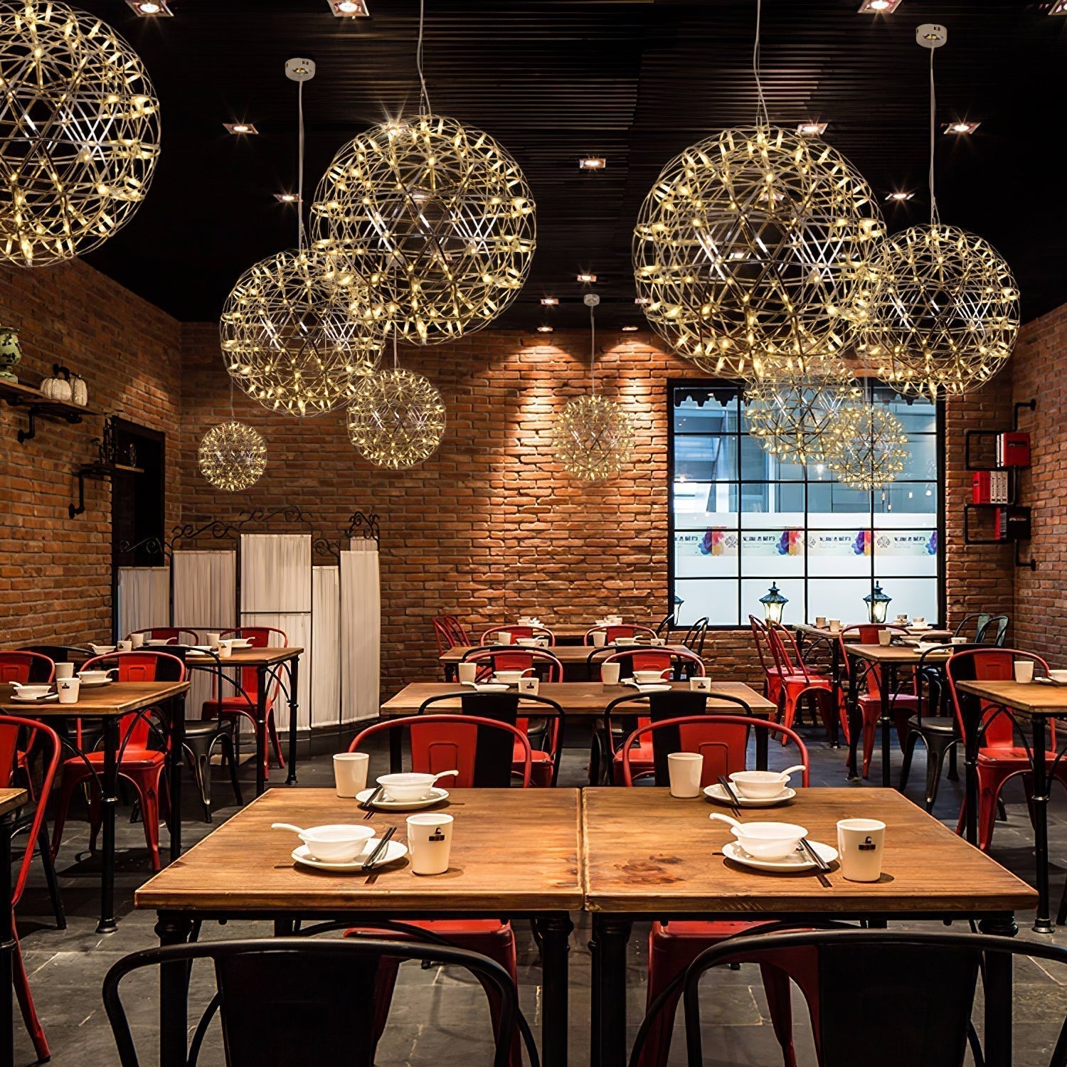 Silver Spark Ball Pendant Light - Blowlighting