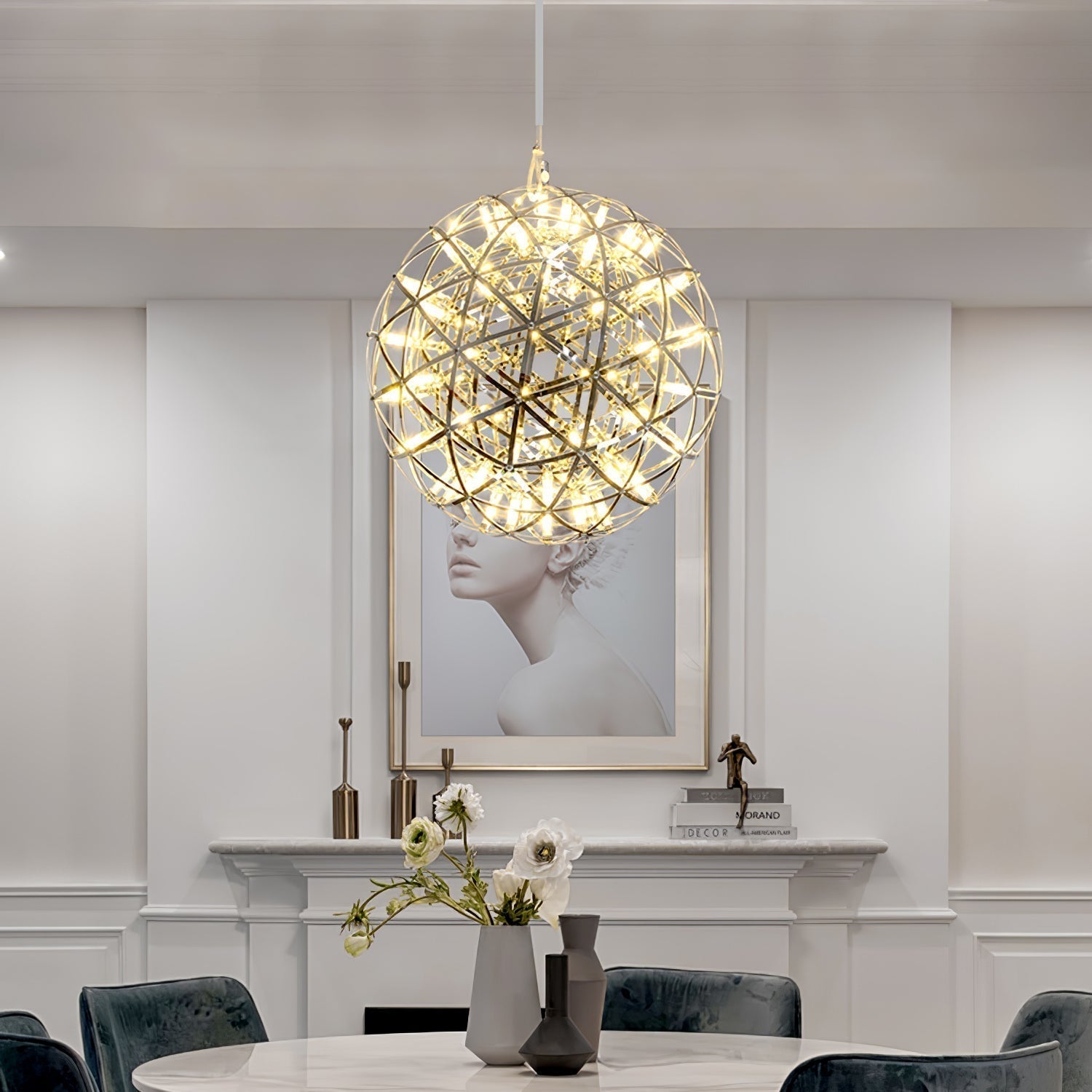 Gold Spark Ball Pendant Light - Blowlighting