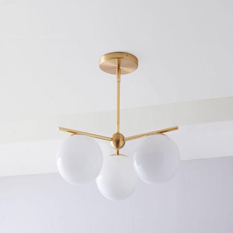 Lustra Kronleuchter Kugel & Stiel Modern Gold LED-Letslighting