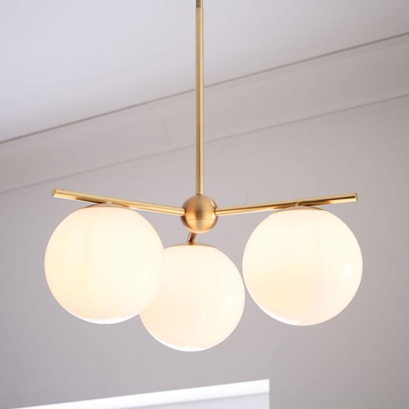 Lustra Kronleuchter Kugel & Stiel Modern Gold LED-Letslighting