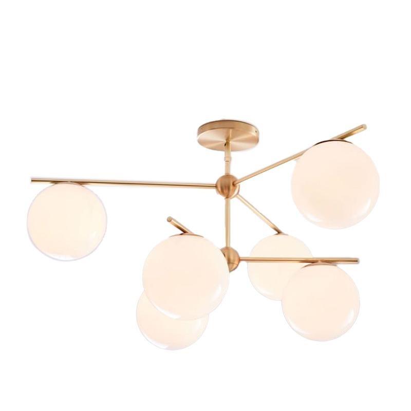 Lustra Kronleuchter Kugel & Stiel Modern Gold LED-Letslighting