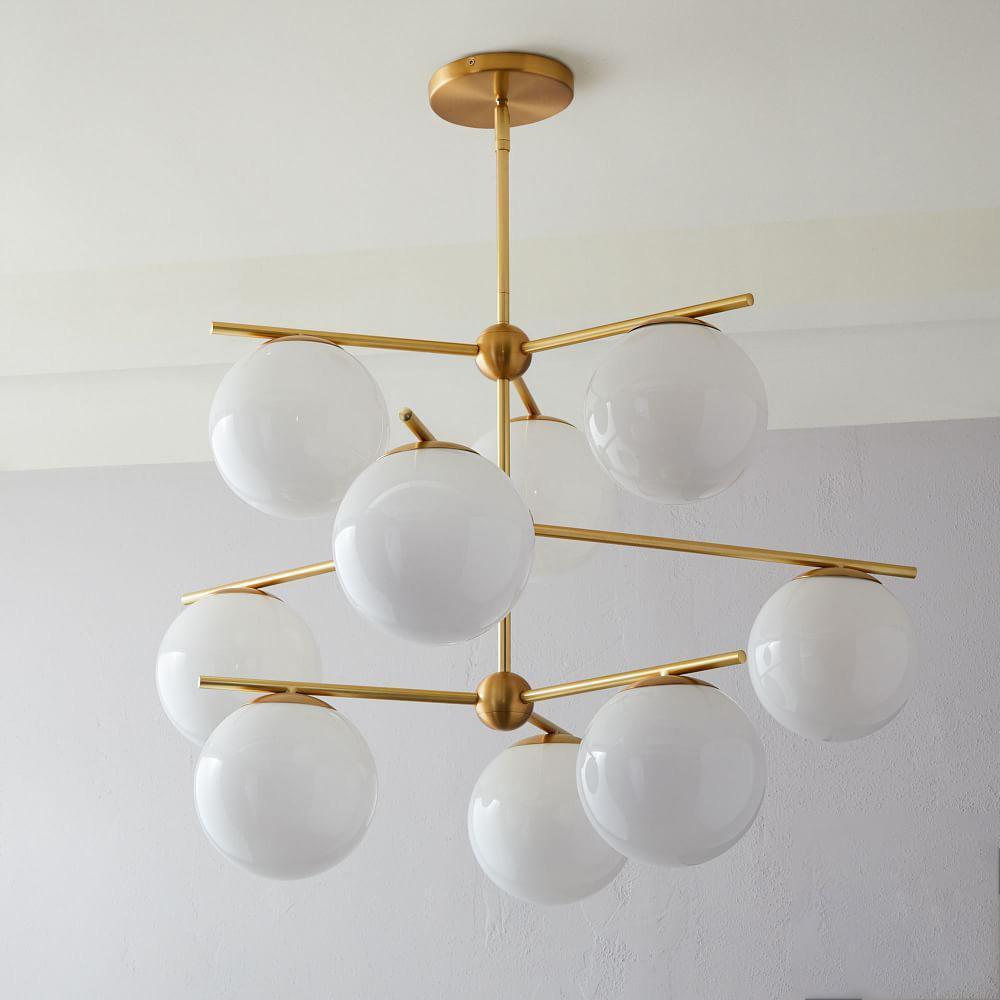 Lustra Kronleuchter Kugel & Stiel Modern Gold LED-Letslighting