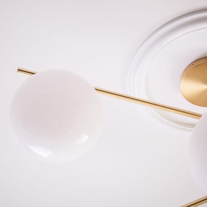 Lustra Kronleuchter Kugel & Stiel Modern Gold LED-Letslighting